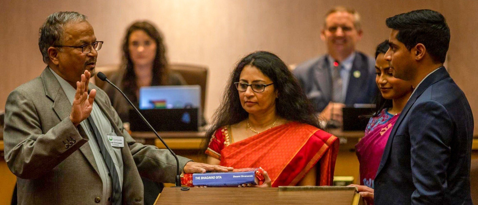 Murali Swearing As Councilmember 2023