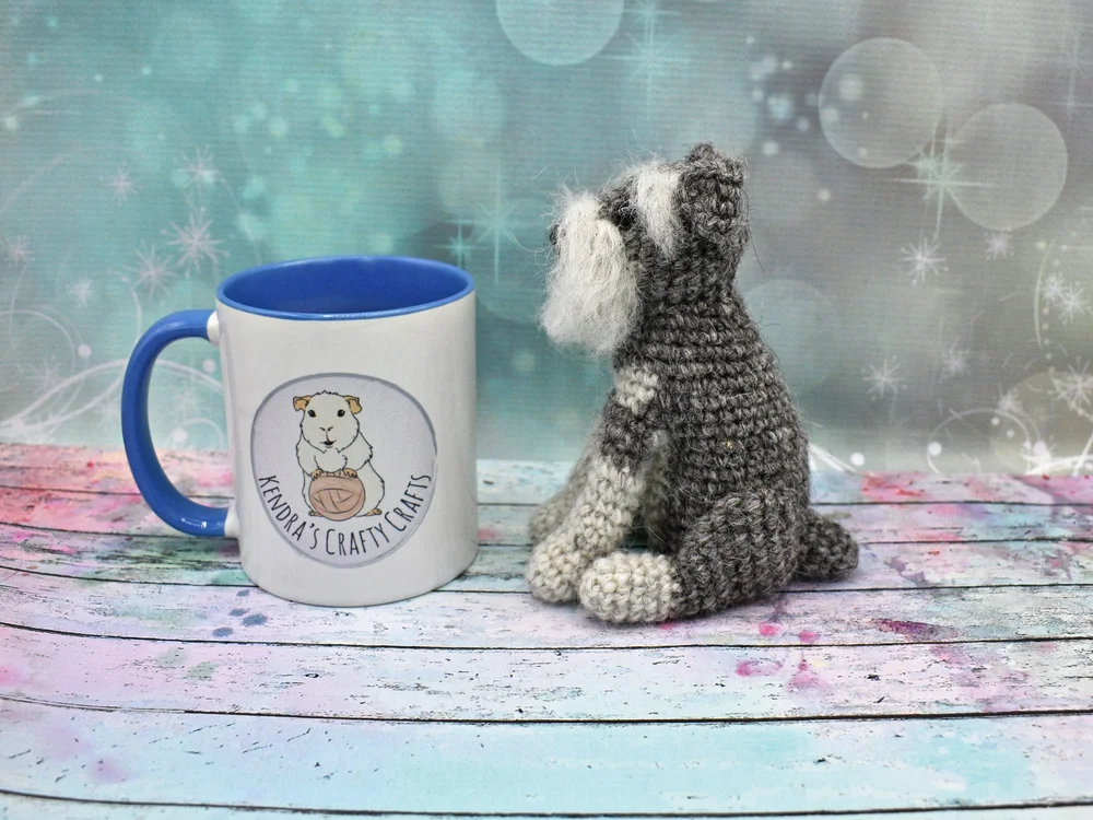 Schnauzer Crochet Plush (Made-to-Order) — Kendra's Crafty Crafts
