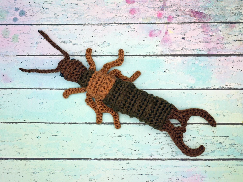 Earwig Crochet Plush (Made-to-Order) — Kendra's Crafty Crafts
