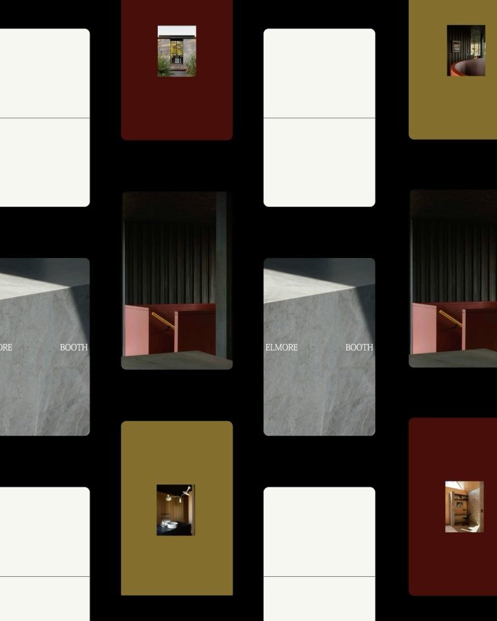 @elmorebooth, formerly Oli Booth Architecture

When two architects came together to form a partnership, the studio needed an identity that reflected that union.

The concept centres on balance. Two equal halves, two perspectives. A line divides and s