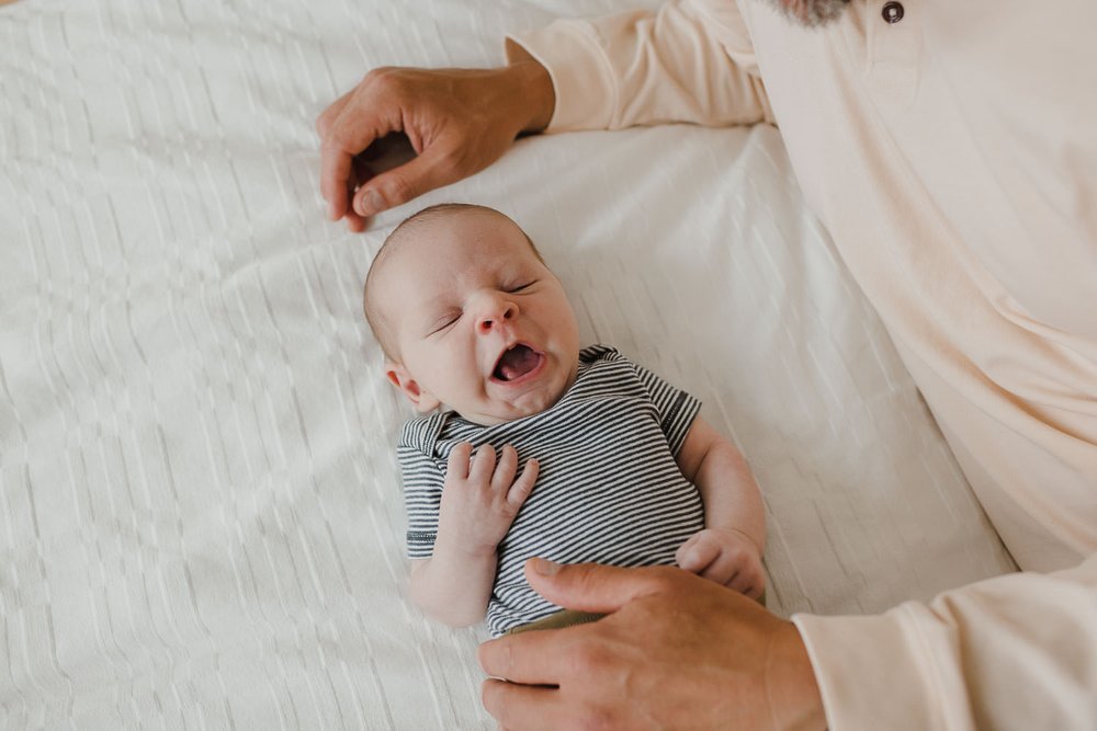 At-Home Family Photos with Newborn