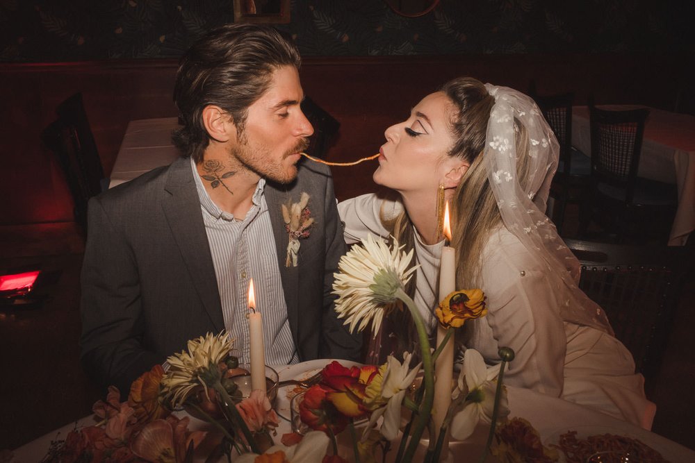 GoodFellas Inspired Wedding Editorial at Nettie's House of Spaghetti