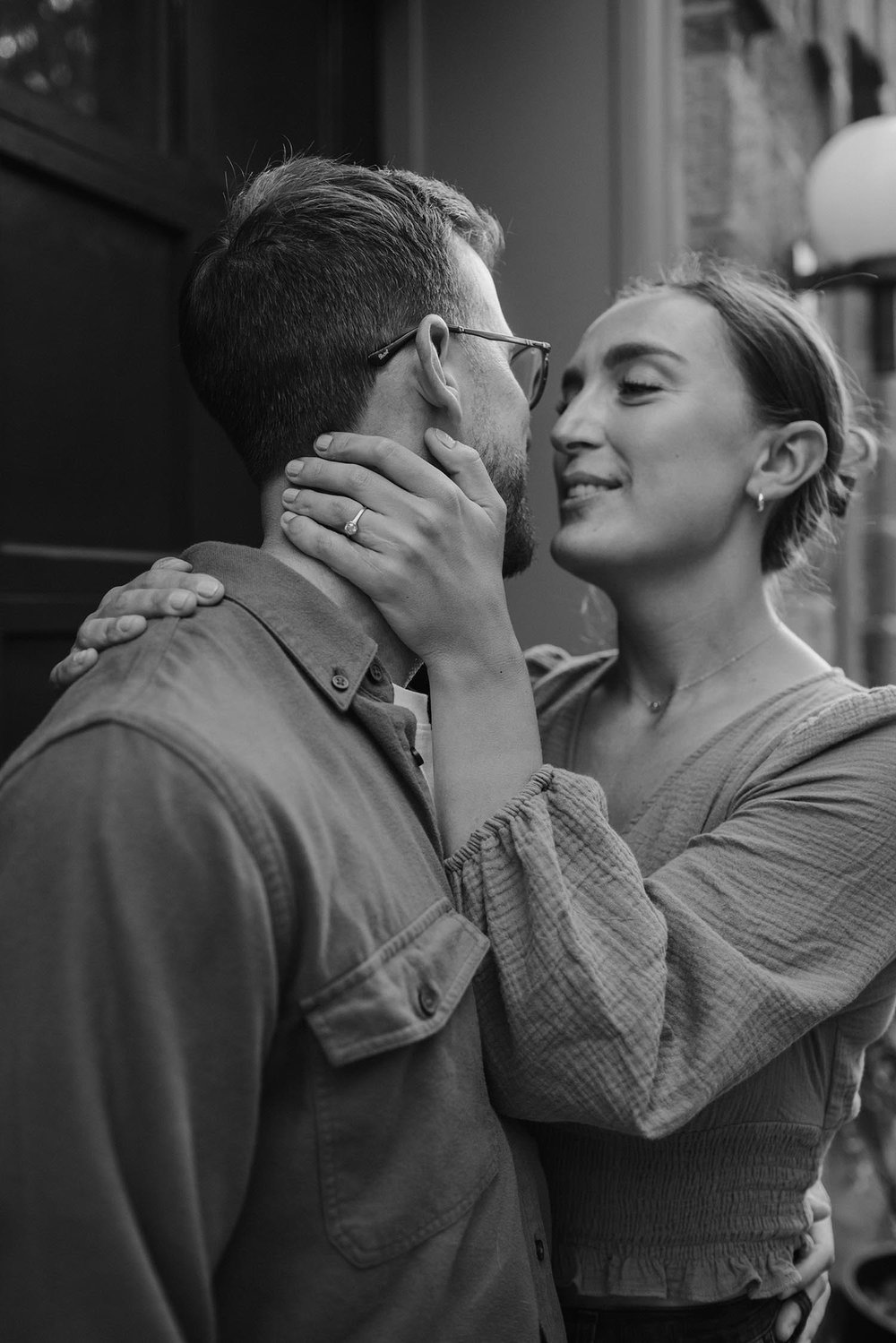 Philly engagement shoot on Brandywine Street