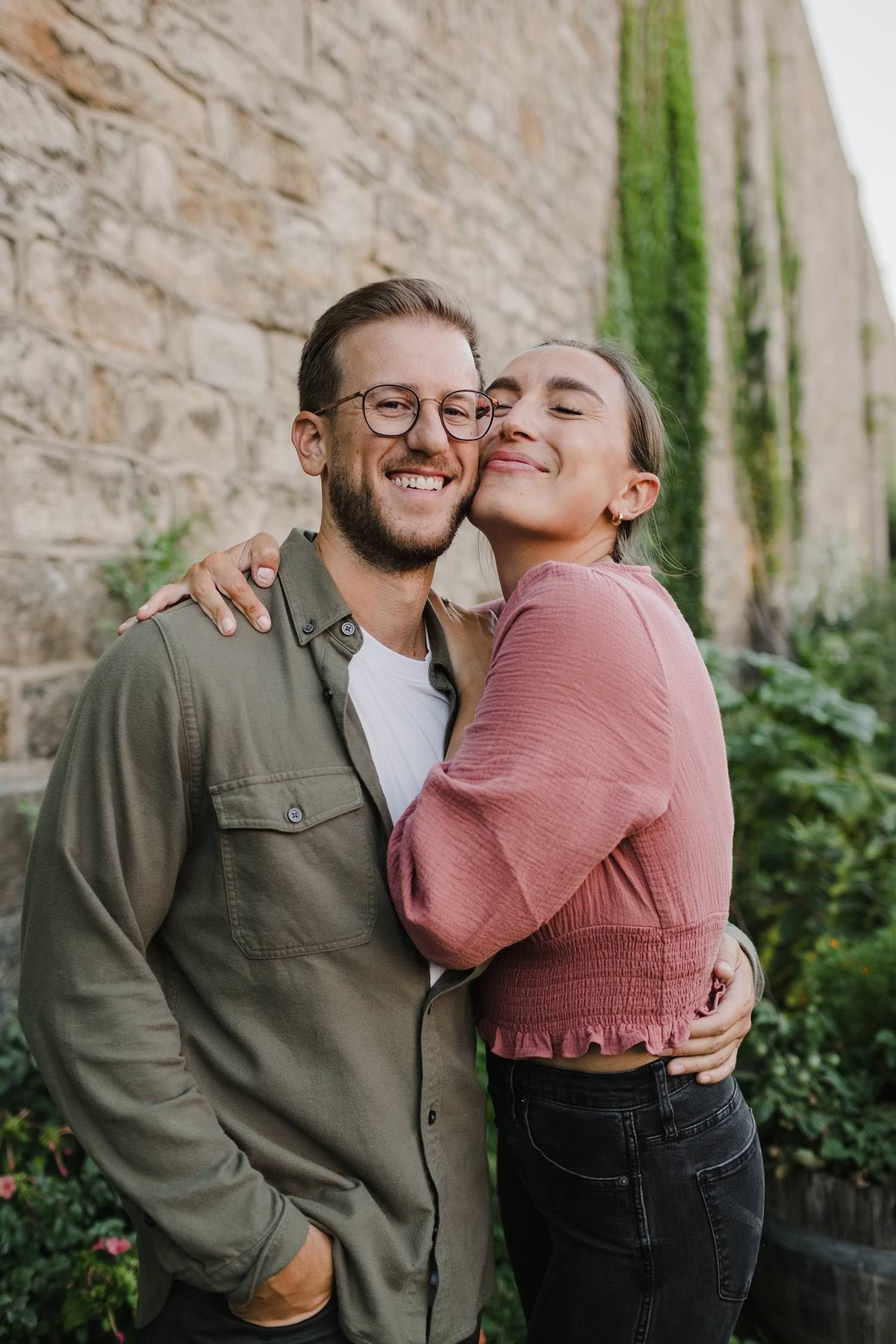 Philly Engagement Shoot at Corinthian Gardens