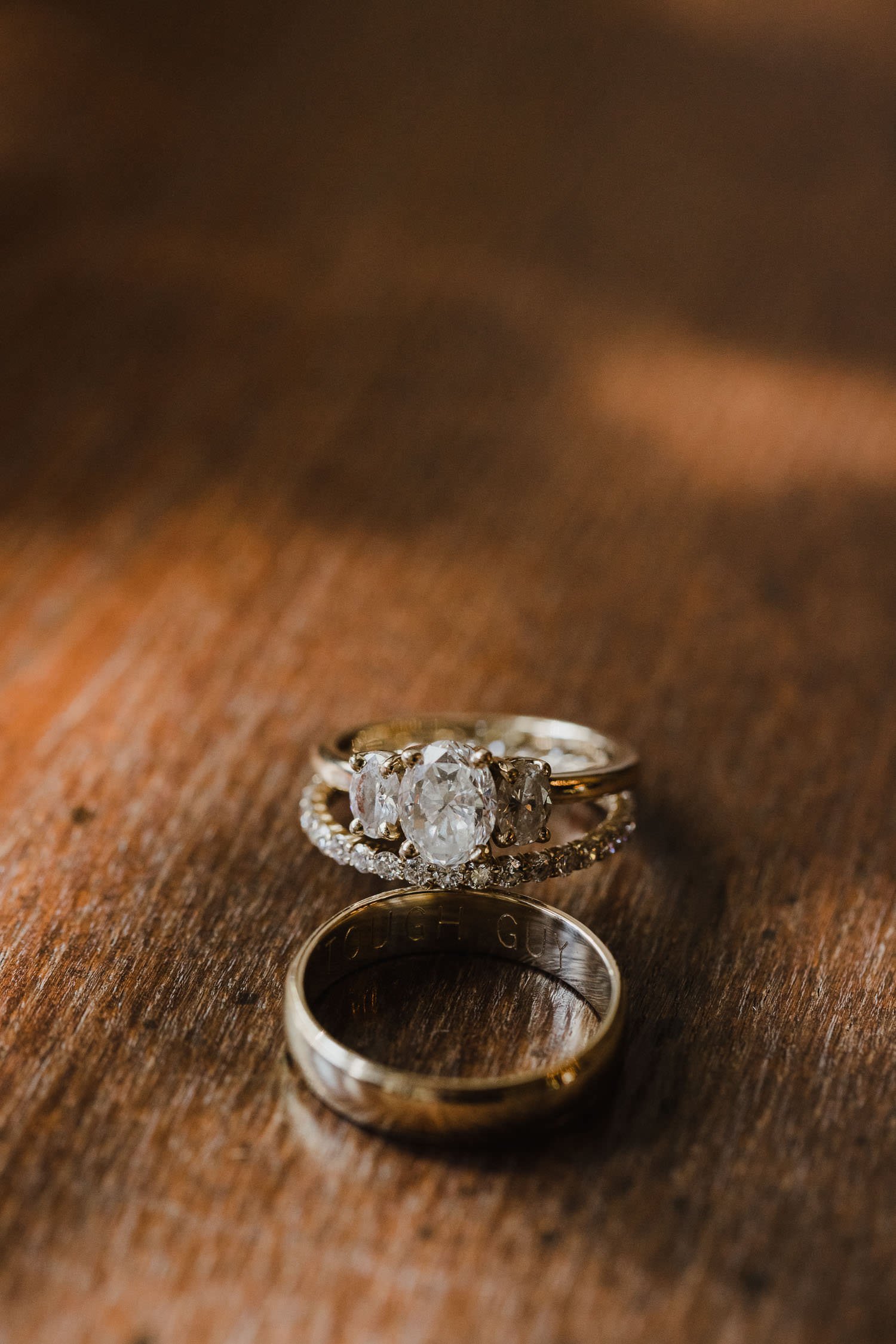 Wedding Rings at Whistling Straits Wisconsin Wedding on Lake Michigan