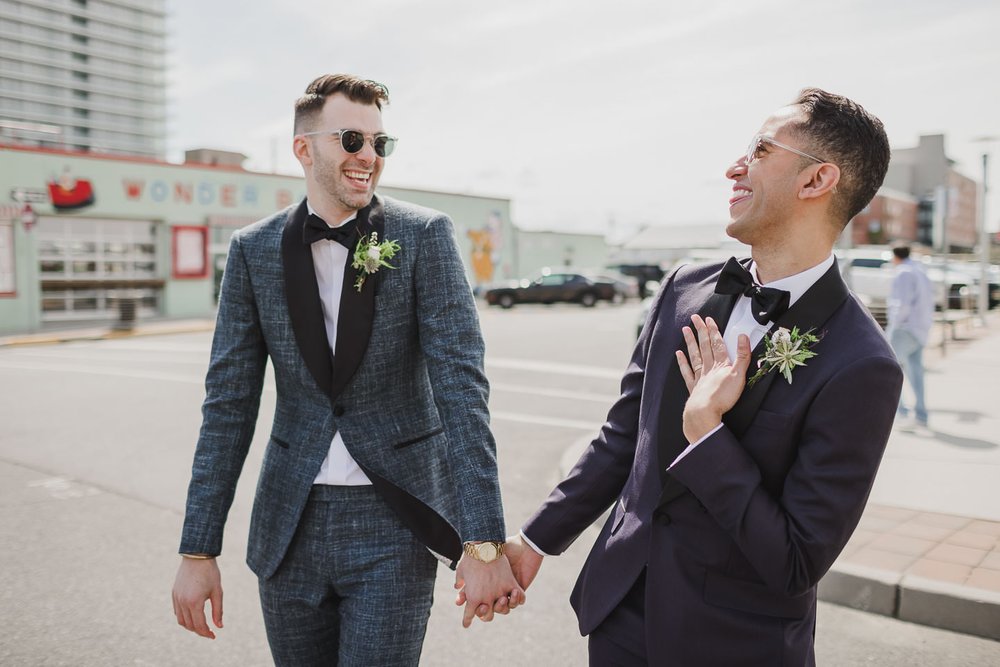 Two grooms wedding photos