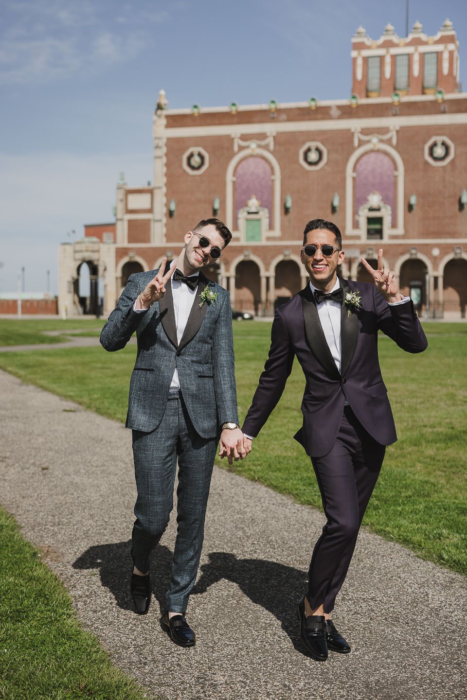 Playful wedding photos