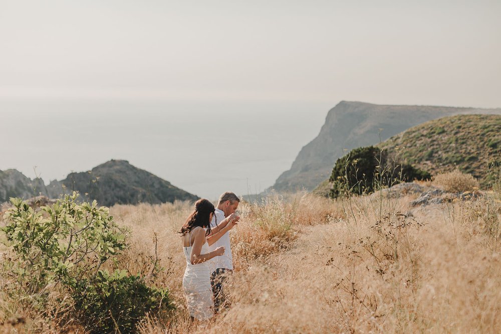 Greece Destination Engagement Photos on the Island of Kythira