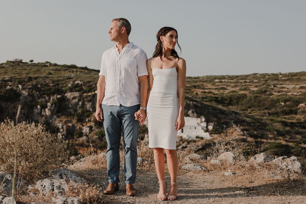 Greece Destination Engagement Photos on the Island of Kythera