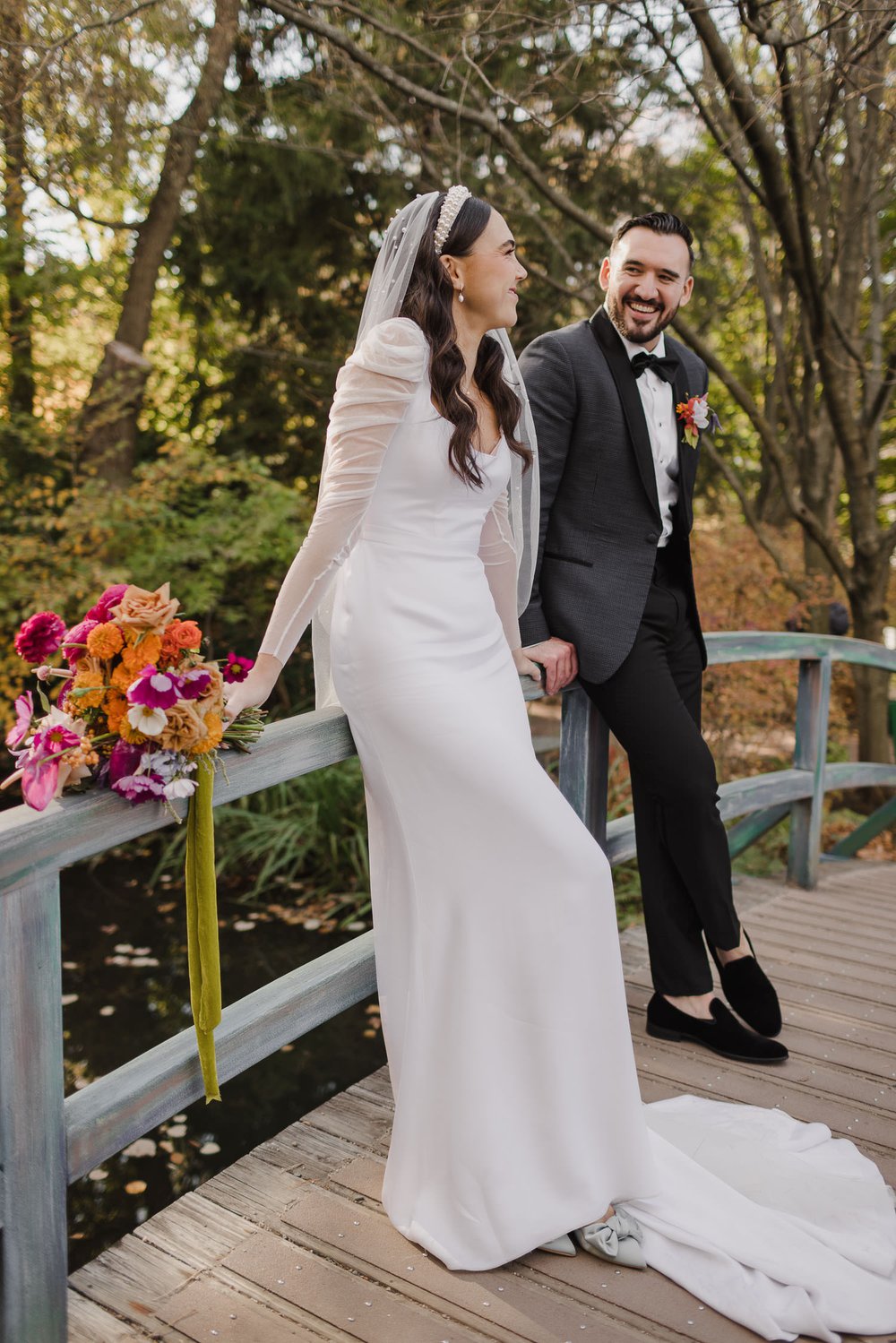 Colorful Fall Wedding at Grounds For Sculpture