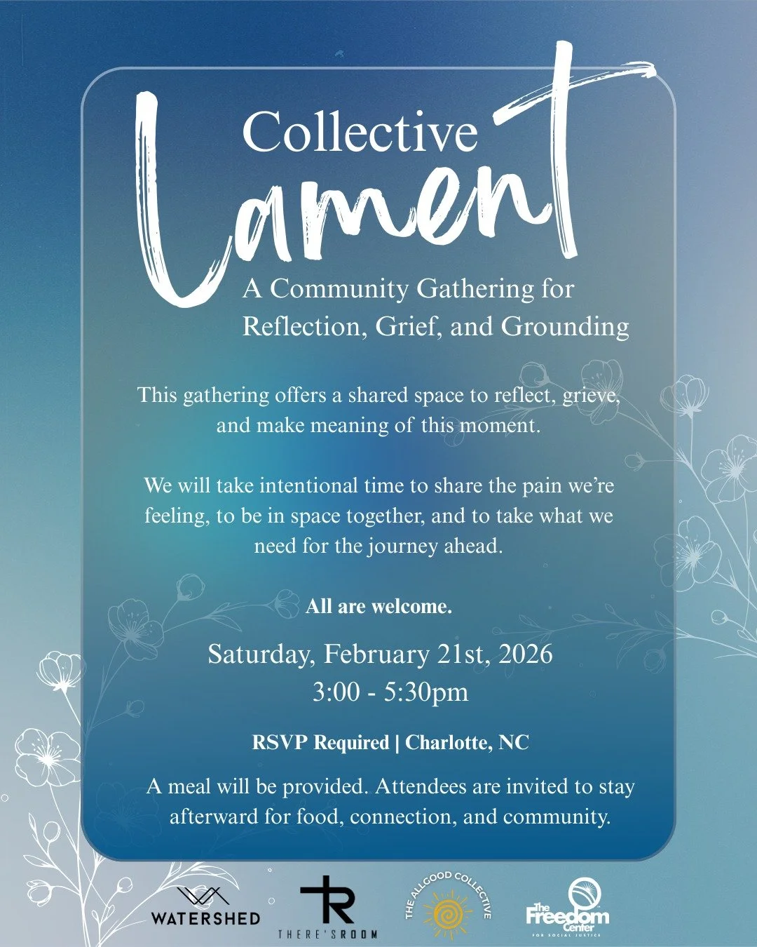 Sometimes the most powerful thing we can do is gather, breathe, and hold space for one another. Collective Lament is an invitation to pause together, to name what we are carrying, and to remember that we do not have to process difficult moments alone