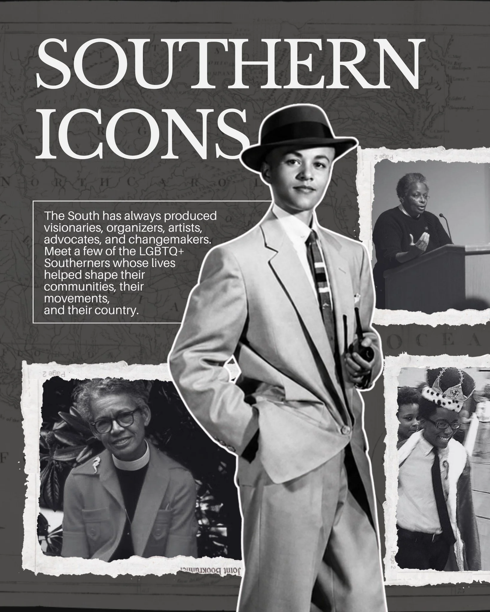 The South has always produced icons. ✨ 

Too often, LGBTQ+ history is told through the stories of coastal cities. But some of the movement's most influential leaders, organizers, advocates, and trailblazers came from right here in the South.

From le