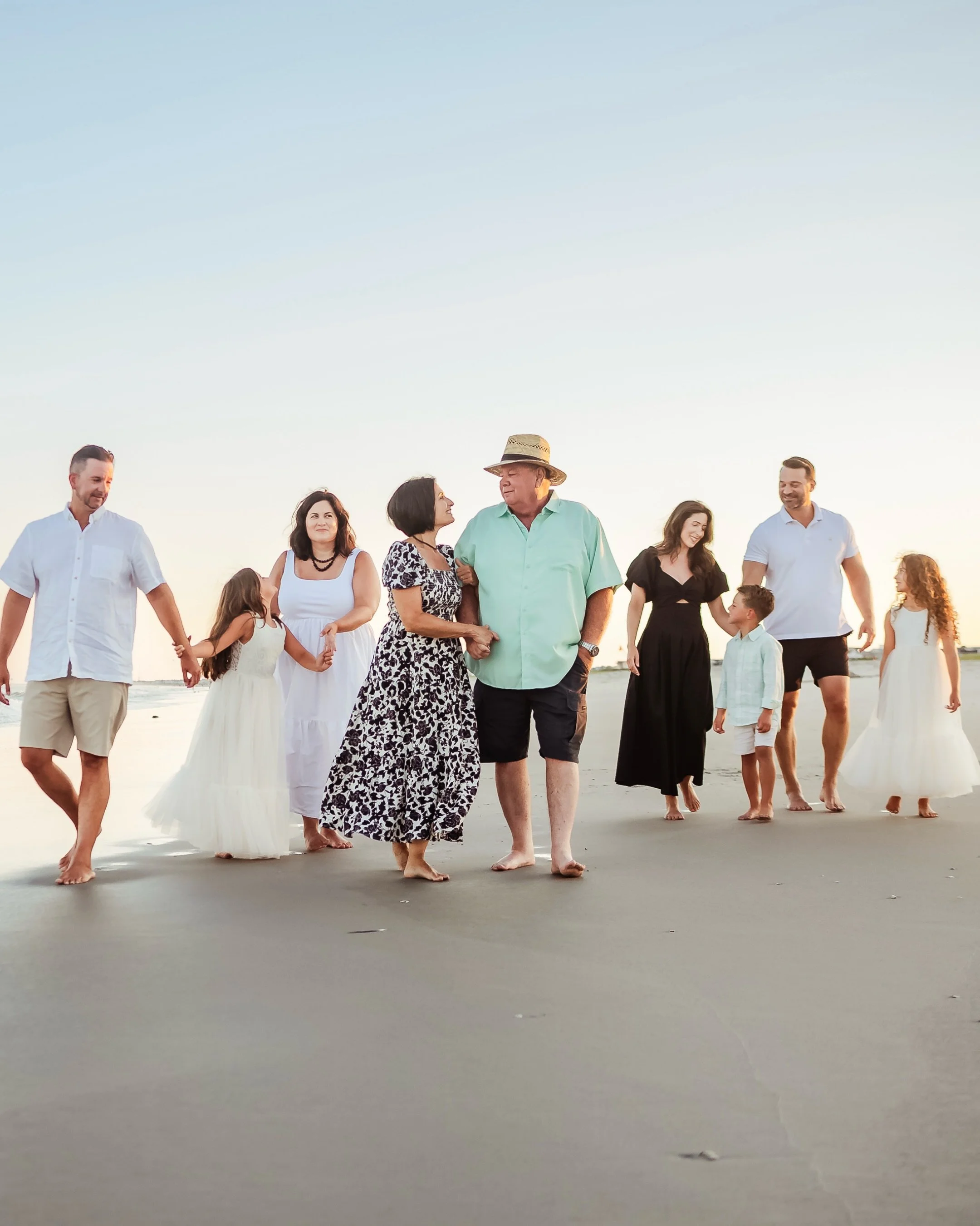 This beautiful family brought so much love, laughter, and connection to their session.They truly interact with one another&mdash;hugs, giggles, little moments, playful chaos, and all the genuine love in between. 

Extended family beach session have e