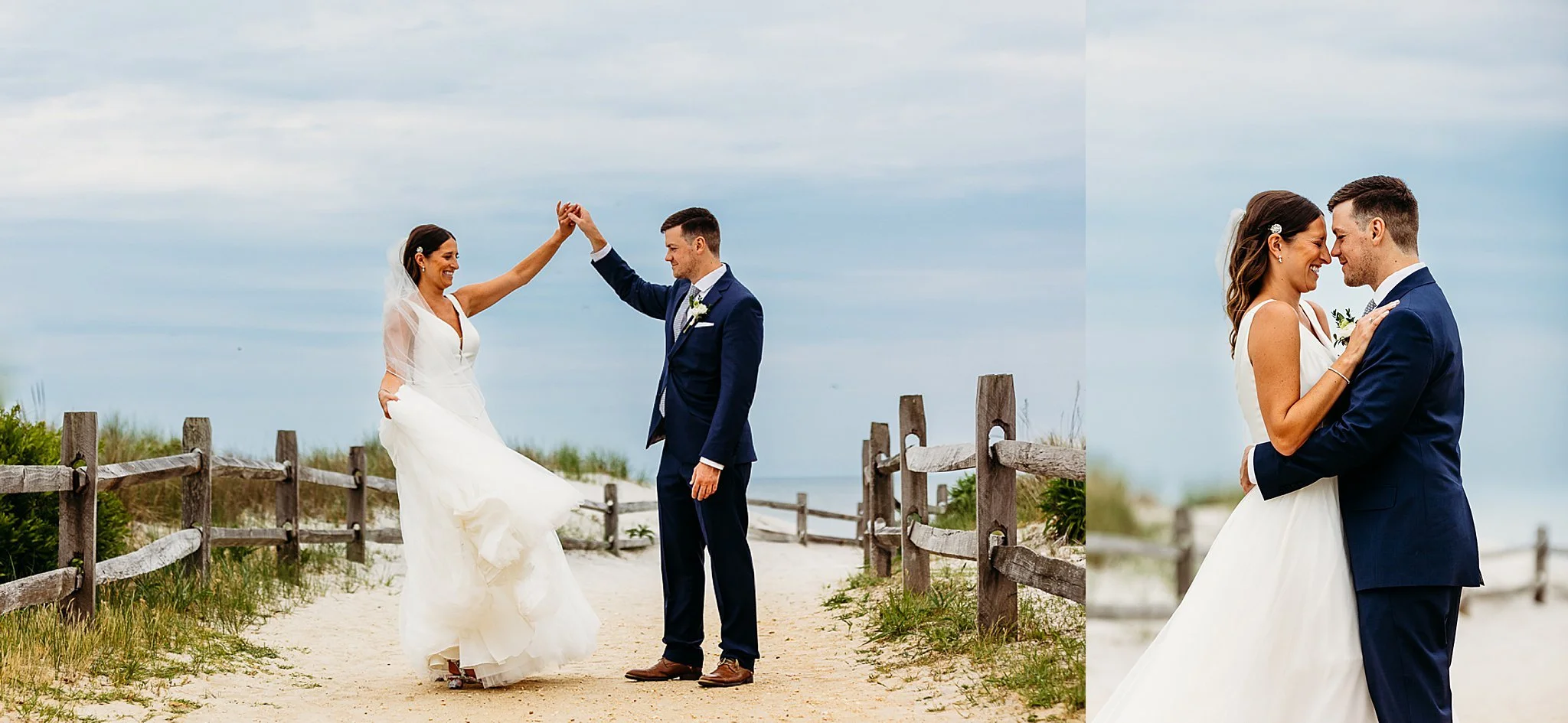 bride and groom first look