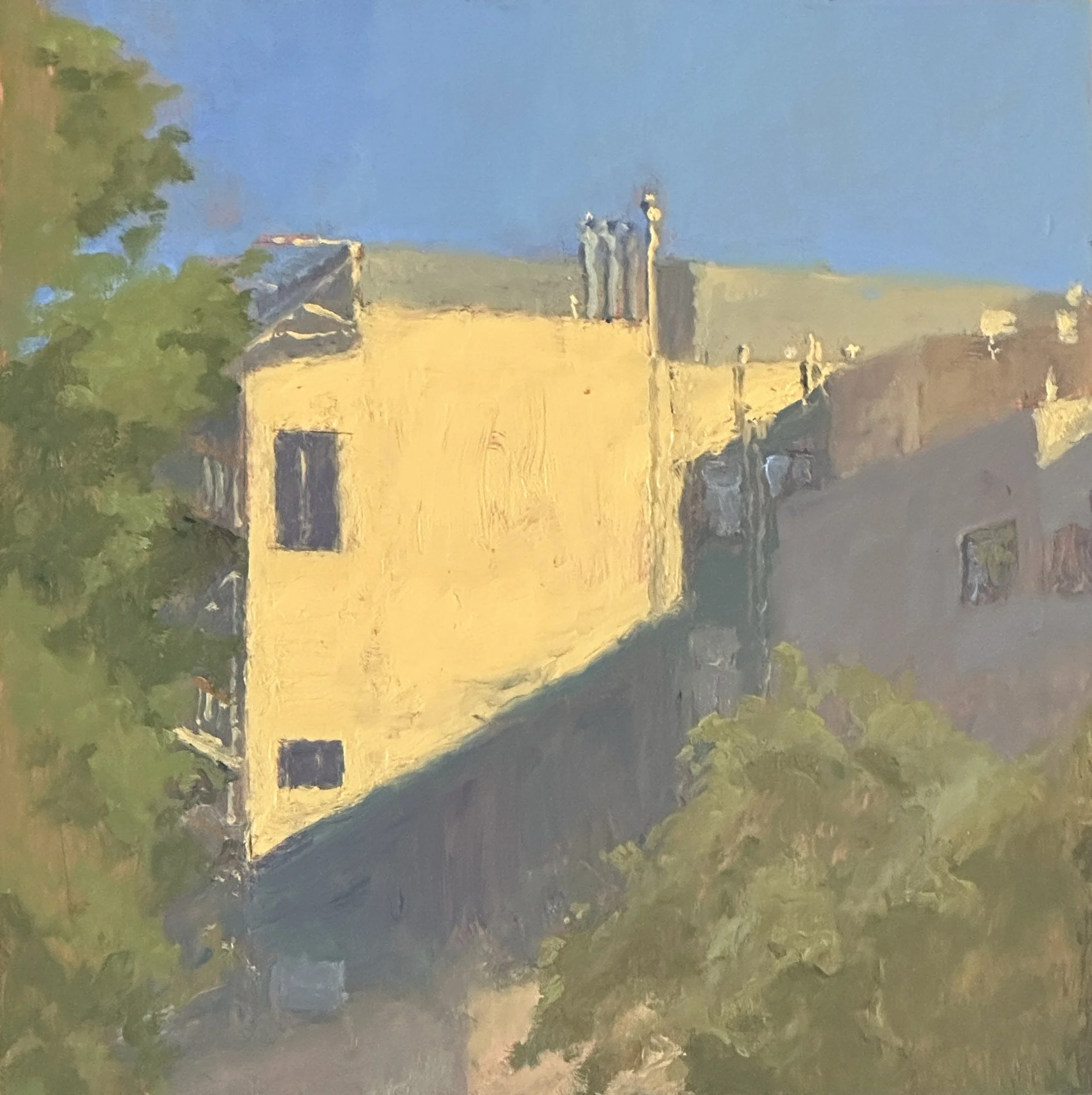 North Beach, Sunday morning | Oil, 10x10, Available