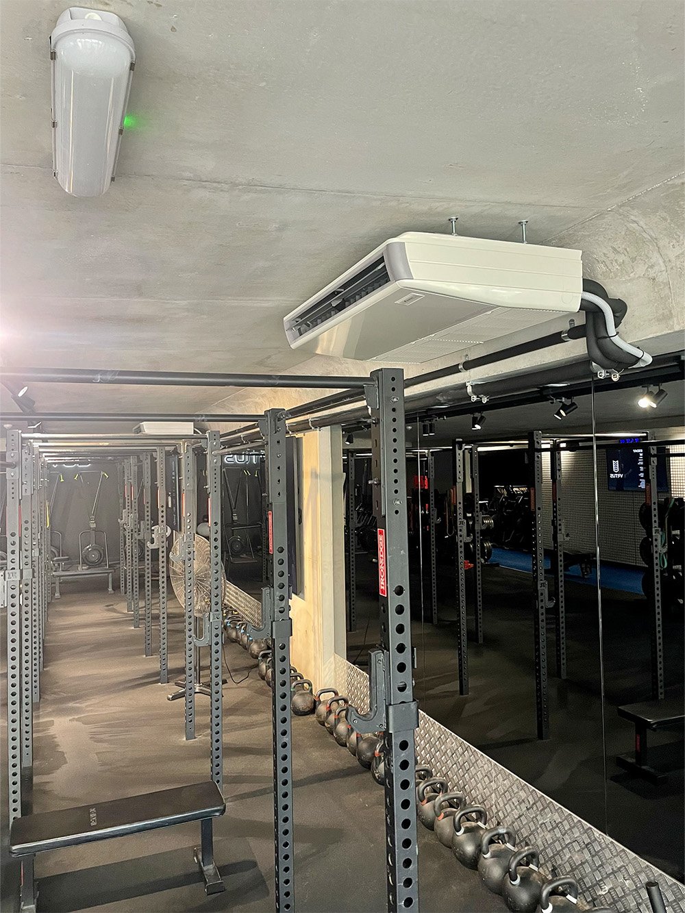 VRTUS Gym Bondi heating and cooling system install