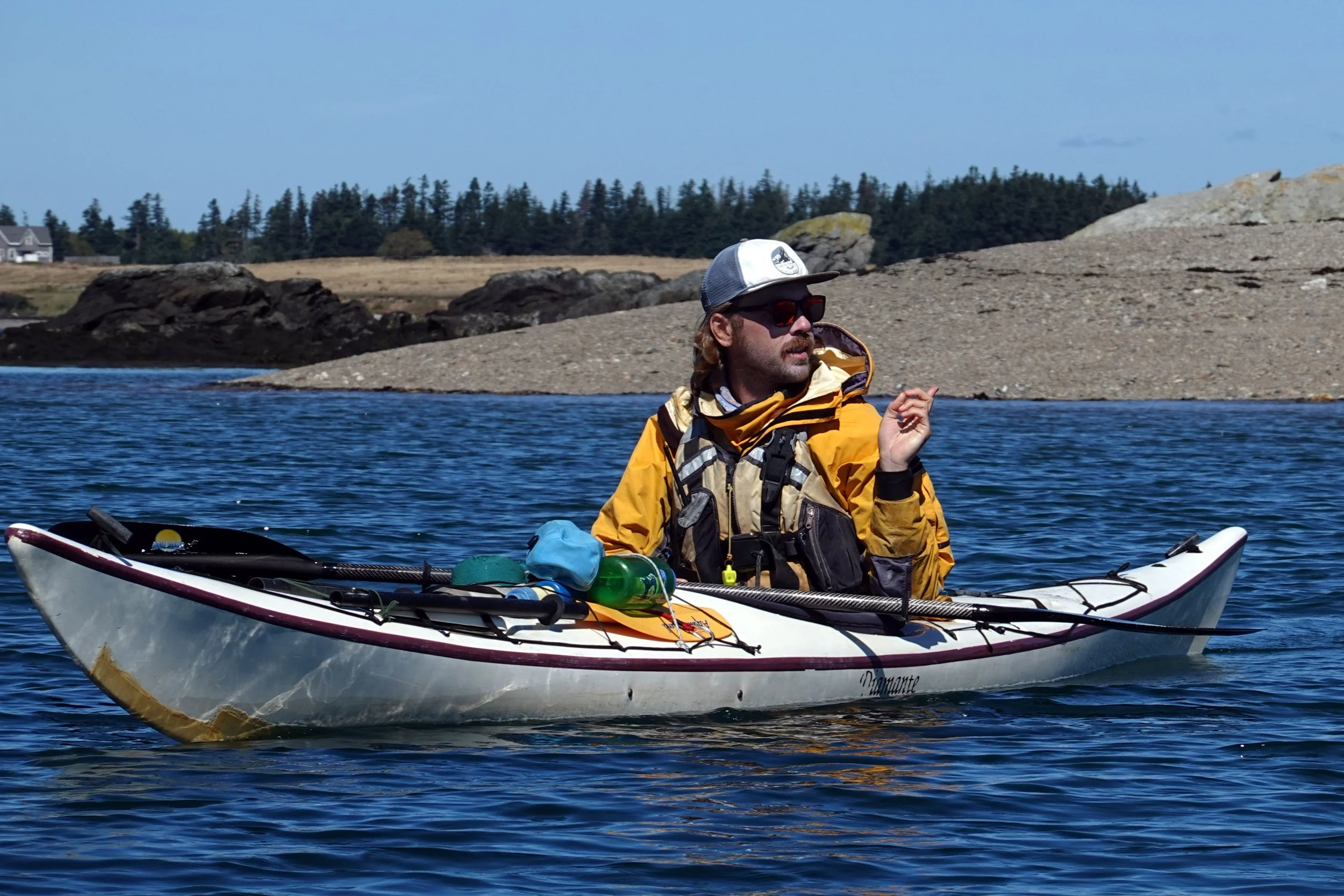 Brady off the shore of High Duck Island