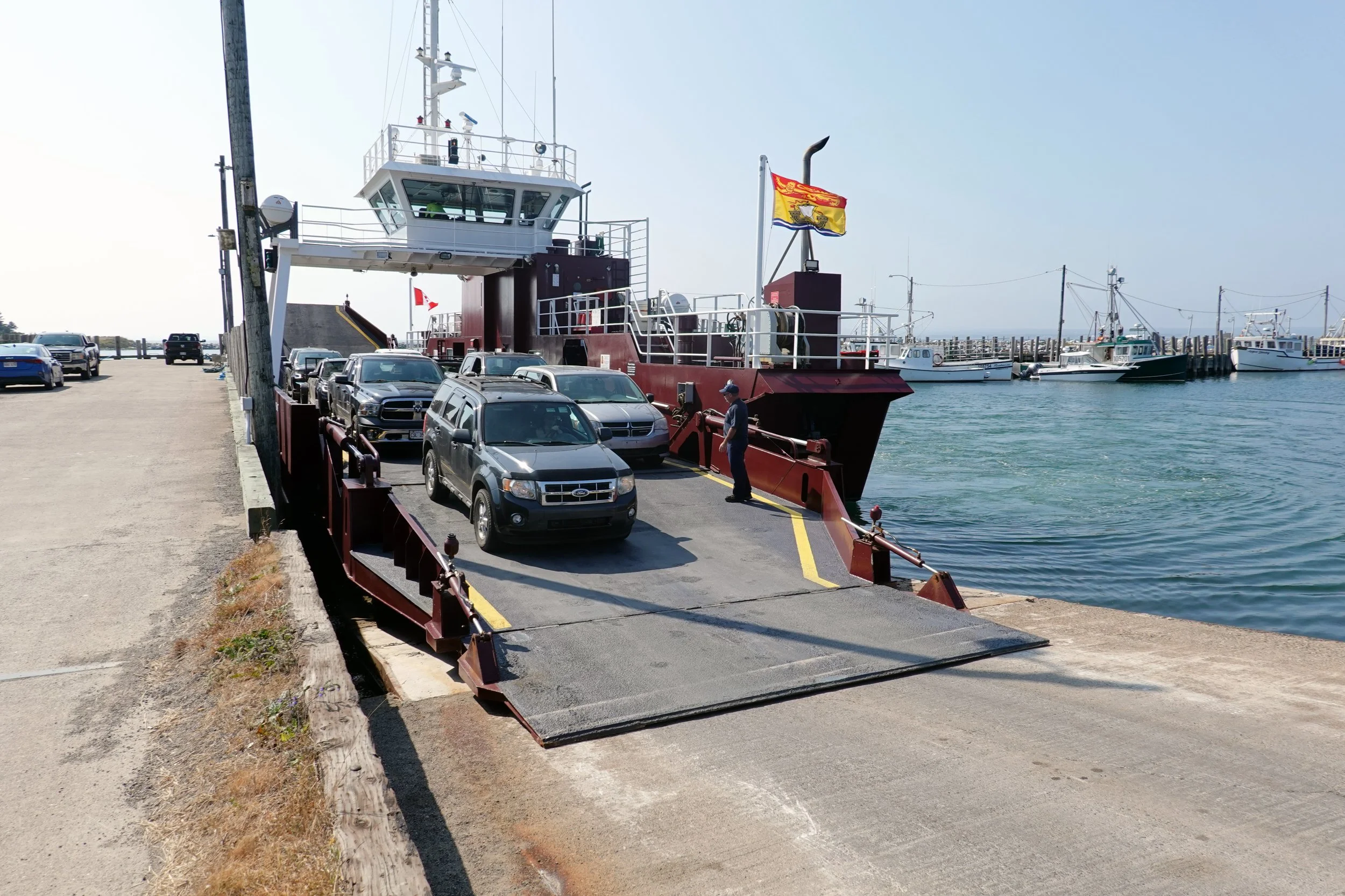White Head Island ferry arriving