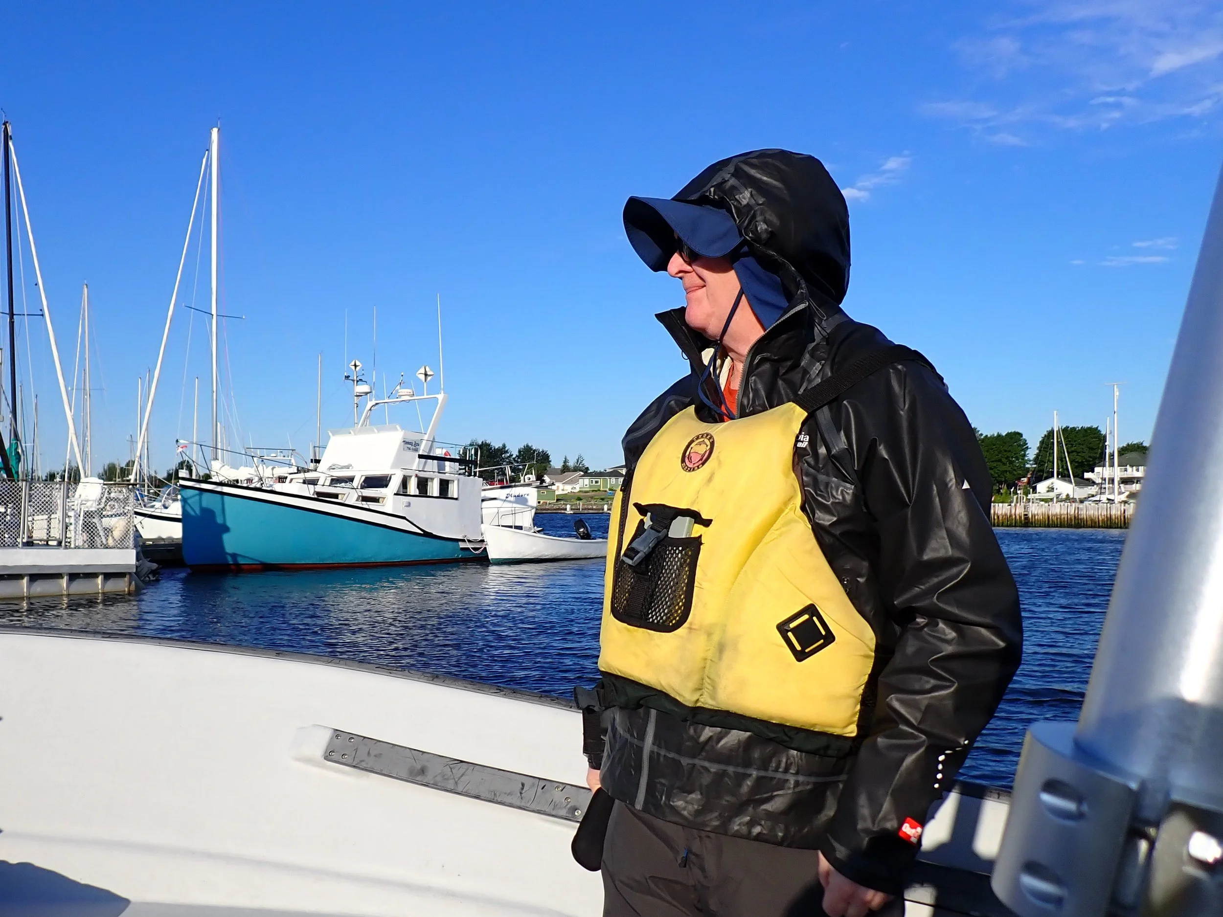 Dave ready for the crossing