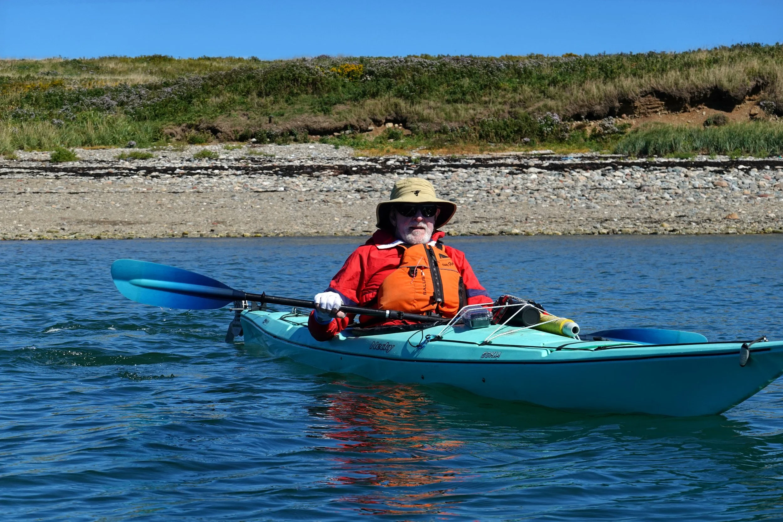 John off the shore of High Duck Island