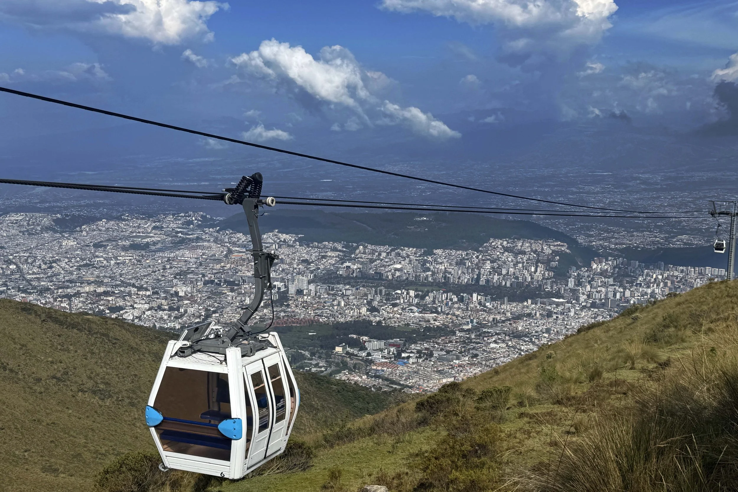 TelefériQo Cable Car, Quito below