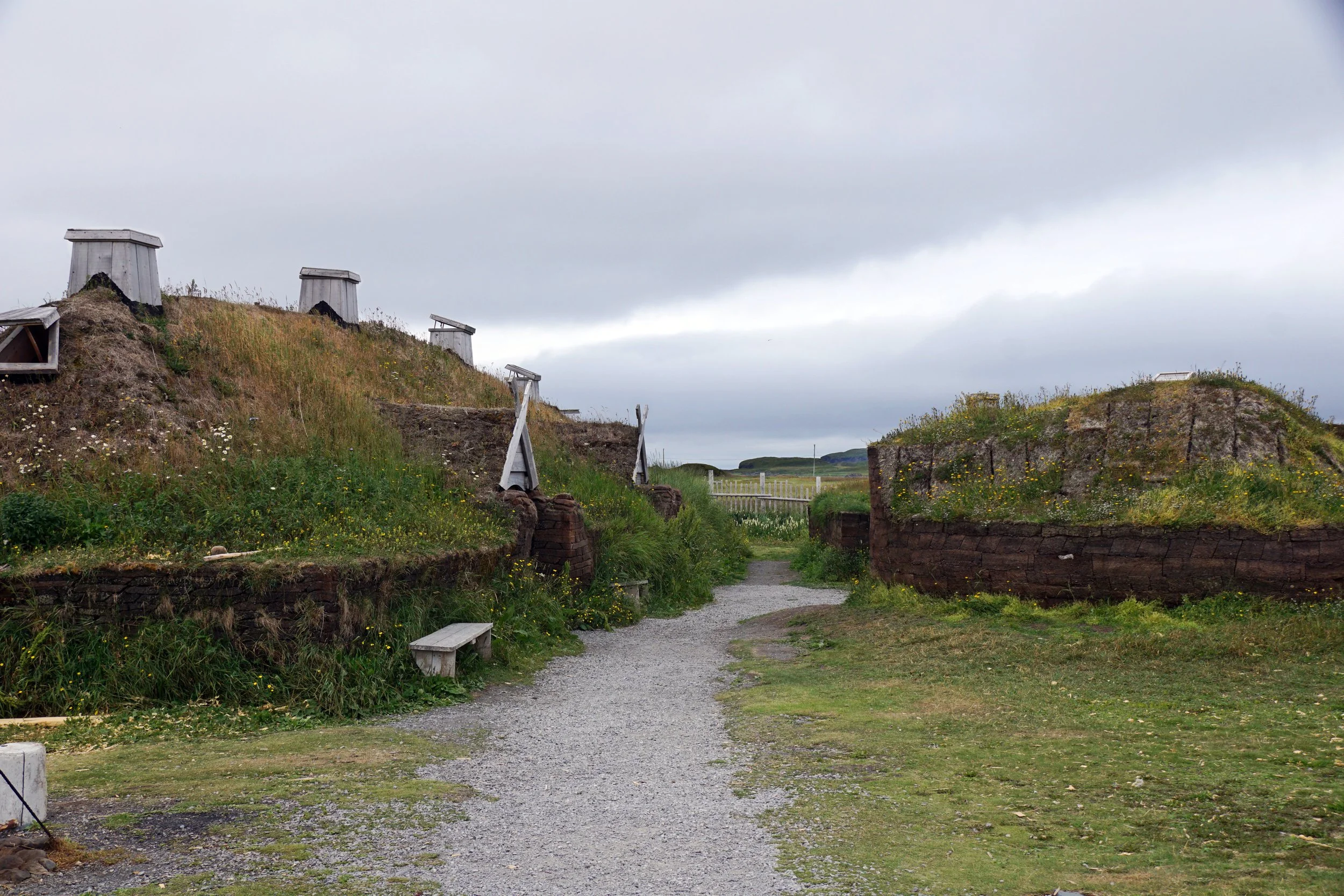 Restored Viking encampment
