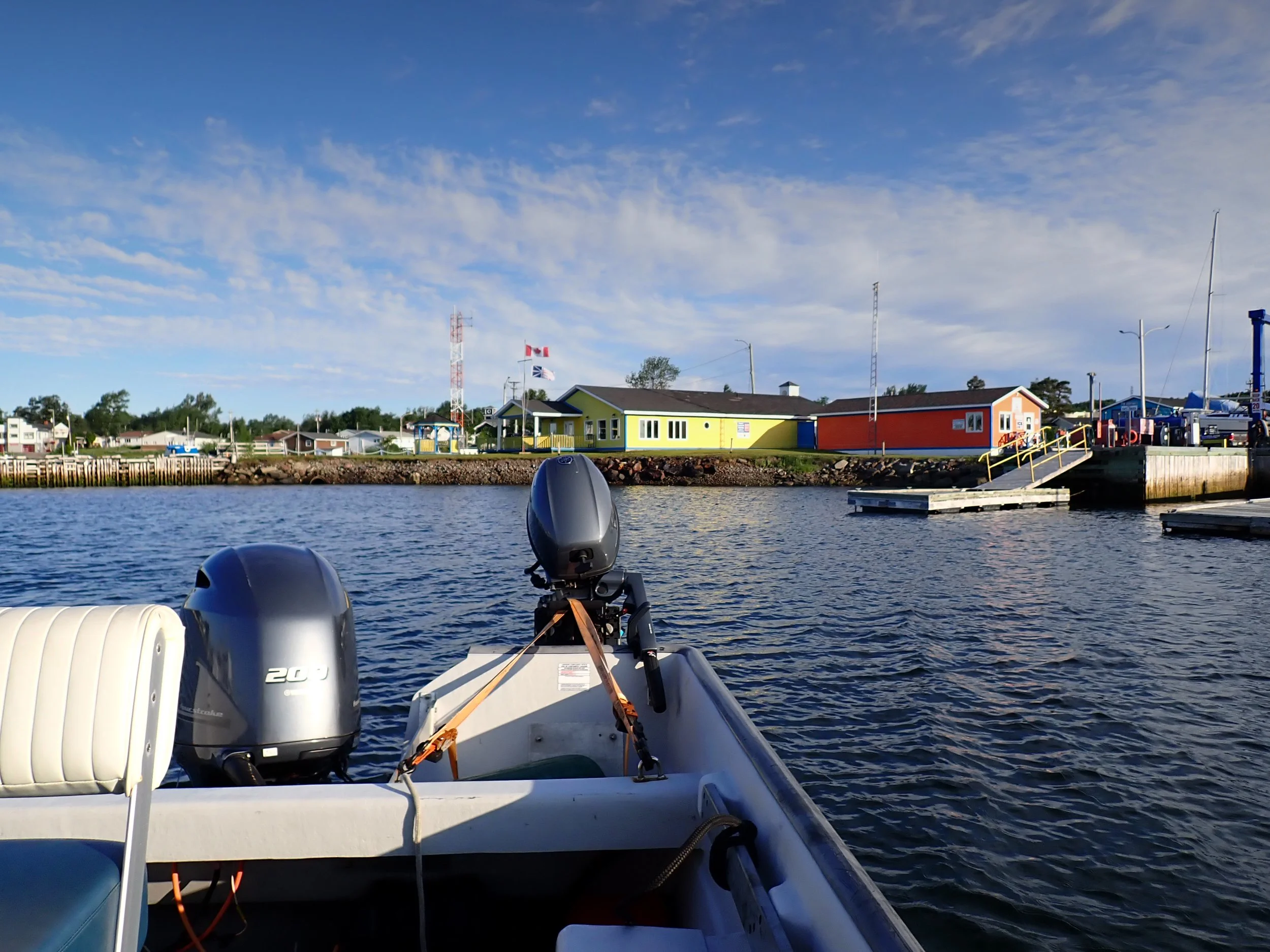 Leaving Lewisporte (rather than the planned departure from  Little Burnt Bay) en route to Exploits Island