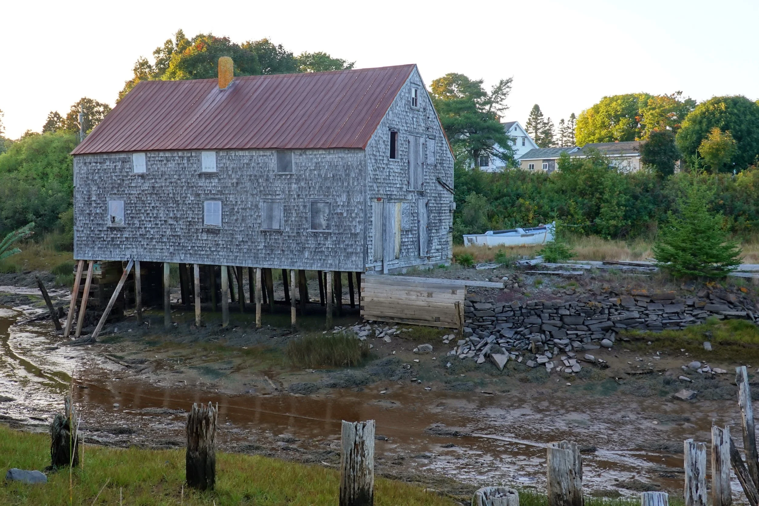 Historic smoked herring shed at Seal Cove