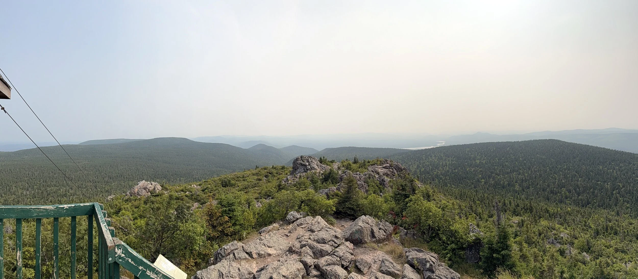 Looking south from the summit of Mount Carleton