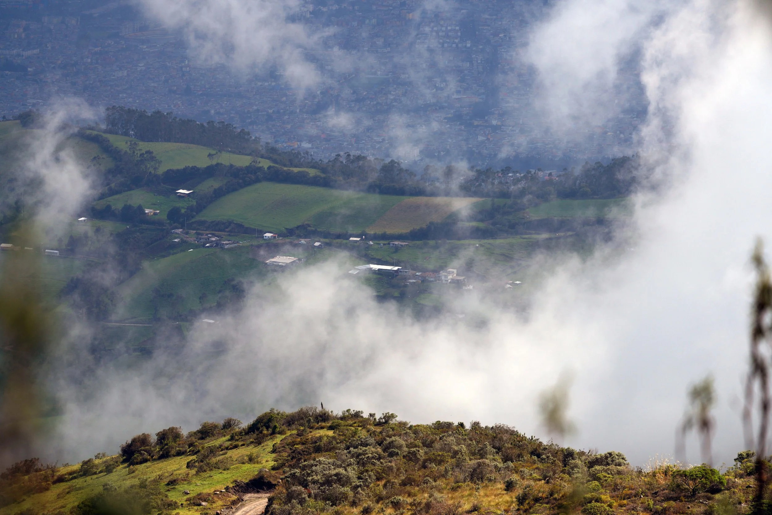 Clouds rising at Mirador del teleférico