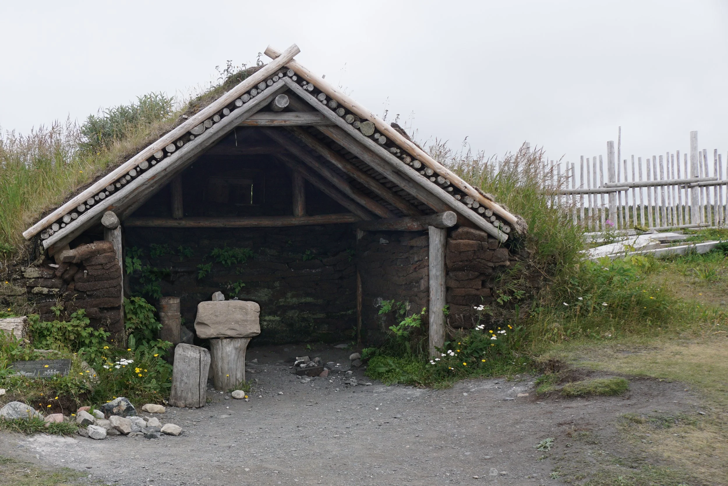 Restored Viking encampment