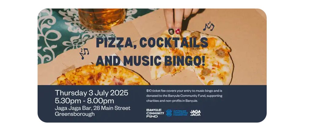 MUSIC BINGO Banyule Community Fund