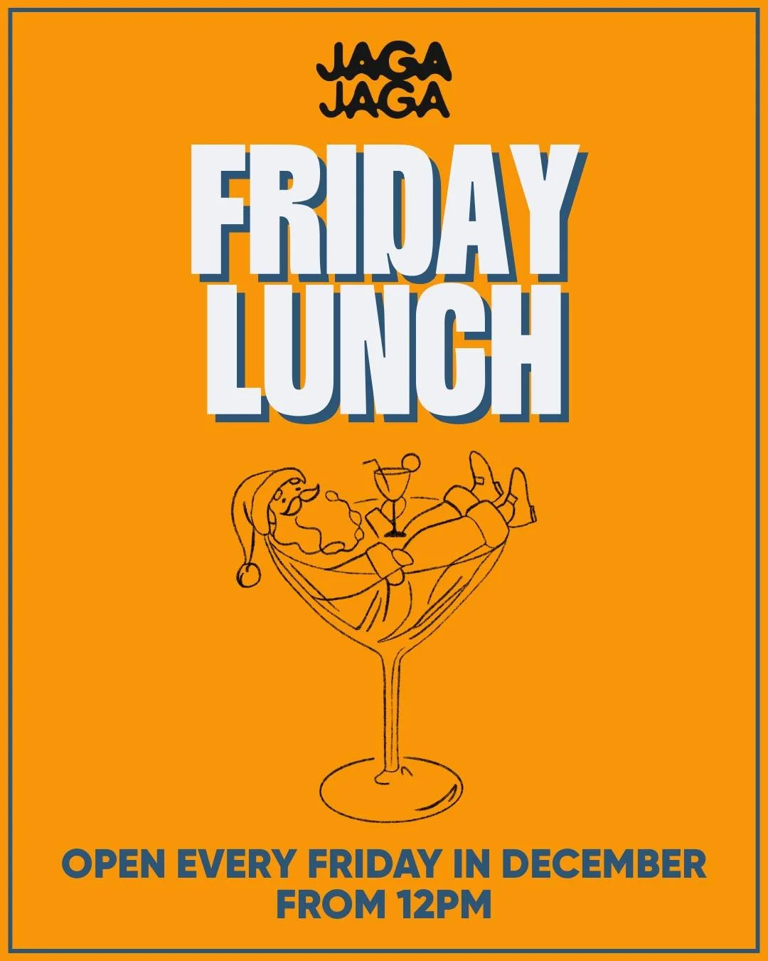 FRIDAYS ARE KICKING OFF EARLY AT JAGA JAGA RIGHT THROUGH TO CHRISTMAS, with lunch from 12pm and all the good vibes to roll you into the arvo.

Bookings for the next couple of weeks are moving fast, so hit the link in our bio and lock in your spot.

#