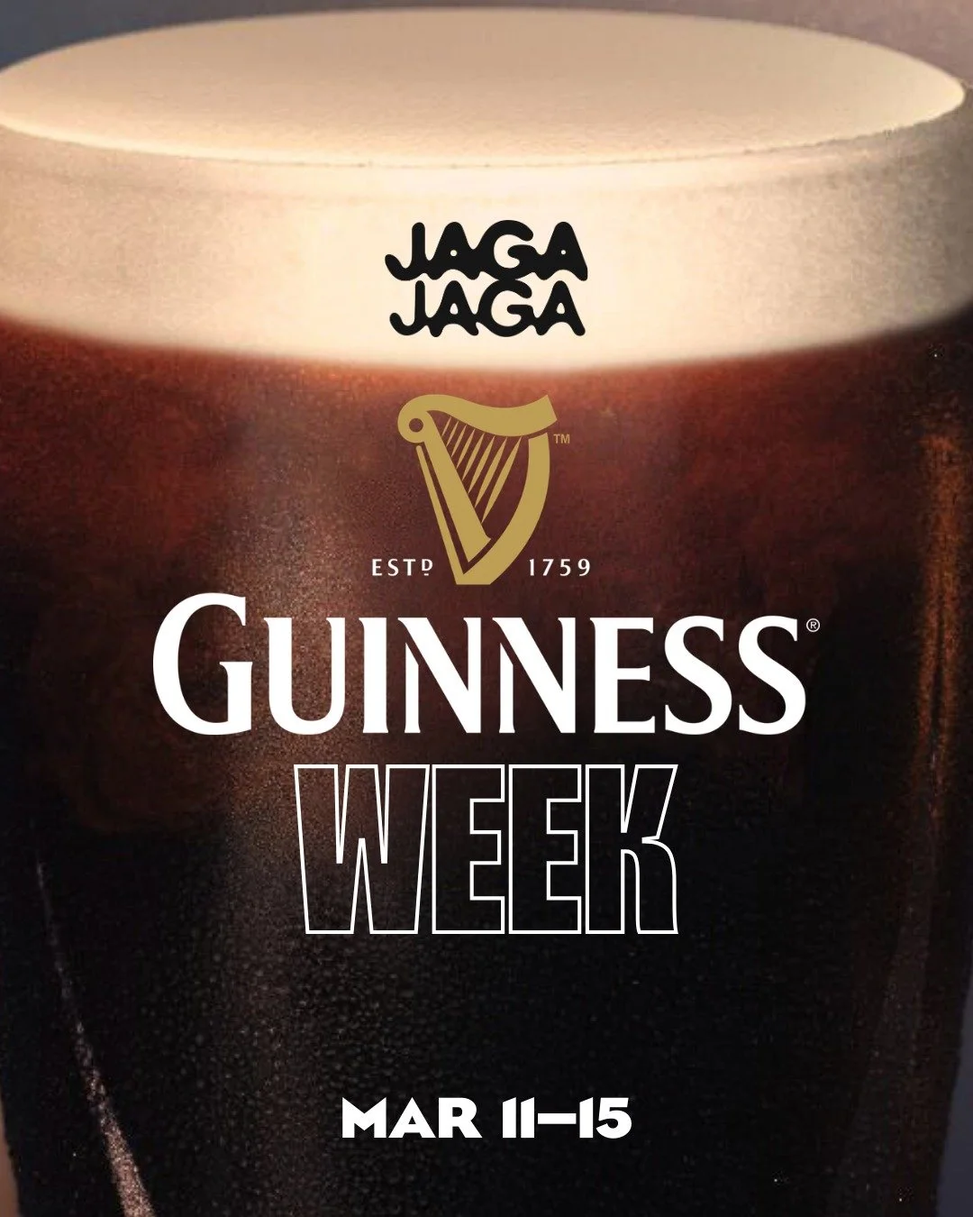 You asked&hellip; we listened. 🍻
GUINNESS POURING FROM 11&ndash;15 MARCH for a whole week of St Paddy&rsquo;s celebrations. 🍀 Come enjoy our usual laid-back vibes plus a proper pint of the best Irish stout.

#StPatricksDay #Guinness #IrishStout #Pu