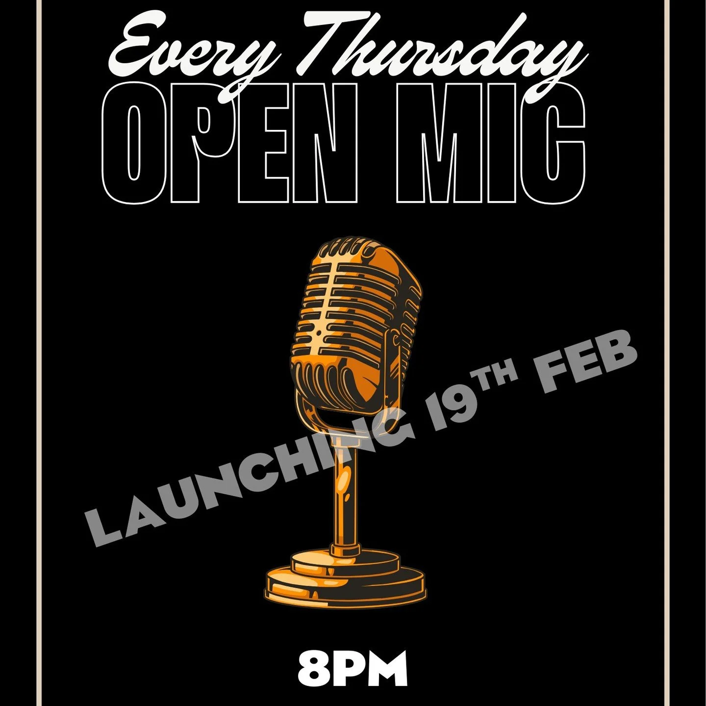 If you haven't made it to our Open Mic yet, tonight is the night. Whether you are a budding musician wishing to test new material, a karaoke junkie, or simply a fan of live music and good times. See you there