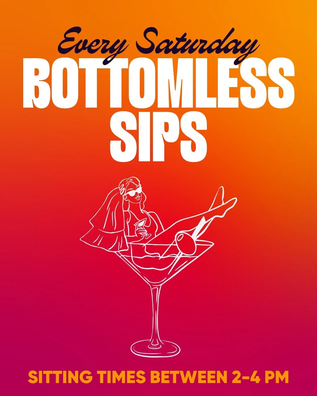 Join us at Jaga Jaga for the ultimate bottomless drinks experience this Saturday!
Enjoy free-flow cocktails, beer &amp; wine, plus a complimentary shot on arrival to kick-start the vibes 🥂

Pair the drinks with our delicious assortment of pizzas, fe