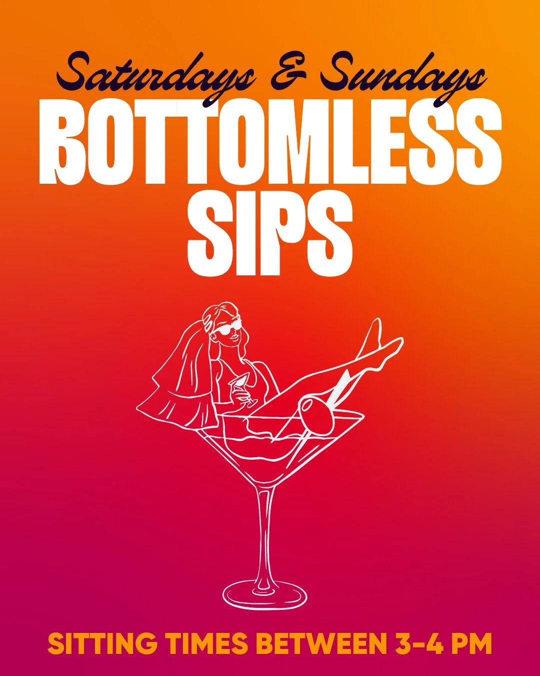🍕🍸 Bottomless weekends just got better at Jaga Jaga!

Round up your crew for 2 hours of unlimited cocktails, beer &amp; wine 🍷🍺 plus a welcome shot on arrival 🥂

We&rsquo;re serving up assorted pizzas with flavours for everyone 🍕✨

🕒 Saturdays