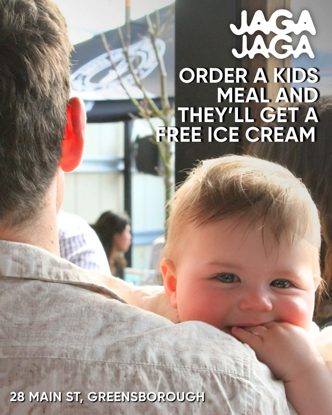 Make a weekend of it and bring the whole family to Jaga Jaga 💛 Plenty of good times for the grown-ups, plenty to keep the little ones happy, and a FREE ICE CREAM WITH EVERY KIDS MEAL to make their day that little bit sweeter 🍦

Gather the family, h