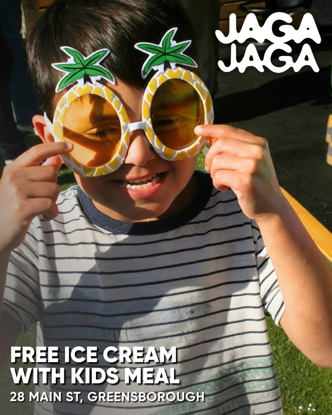 A kids meal at Jaga Jaga comes with a little something extra 🍦✨

We love seeing families around the table, so we&rsquo;re treating the little ones to a  FREE ICE CREAM WITH EVERY KIDS MEAL. Good food, happy kids and a sweet finish to keep everyone s