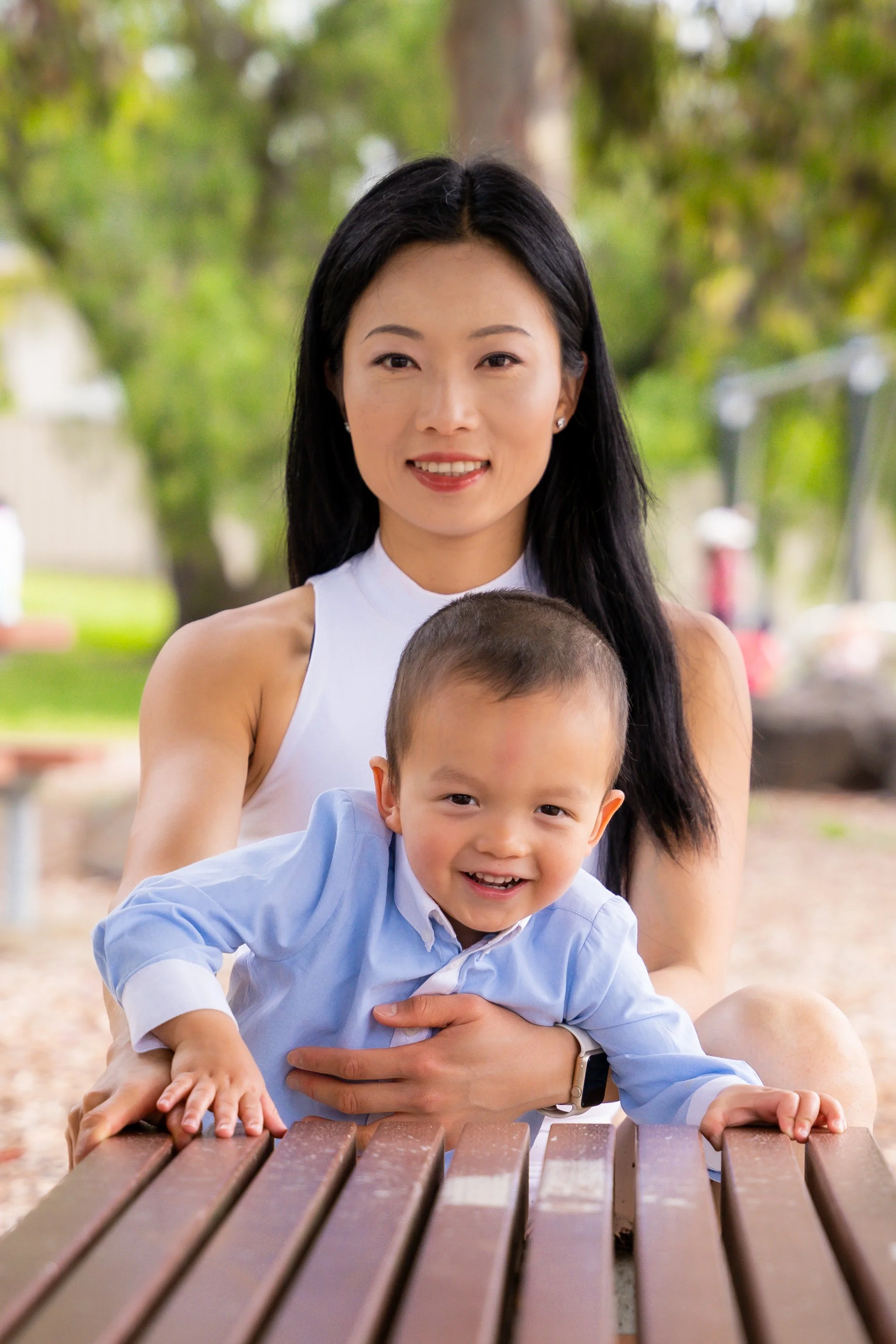 Family Portrait Shoot with Mother and Son 