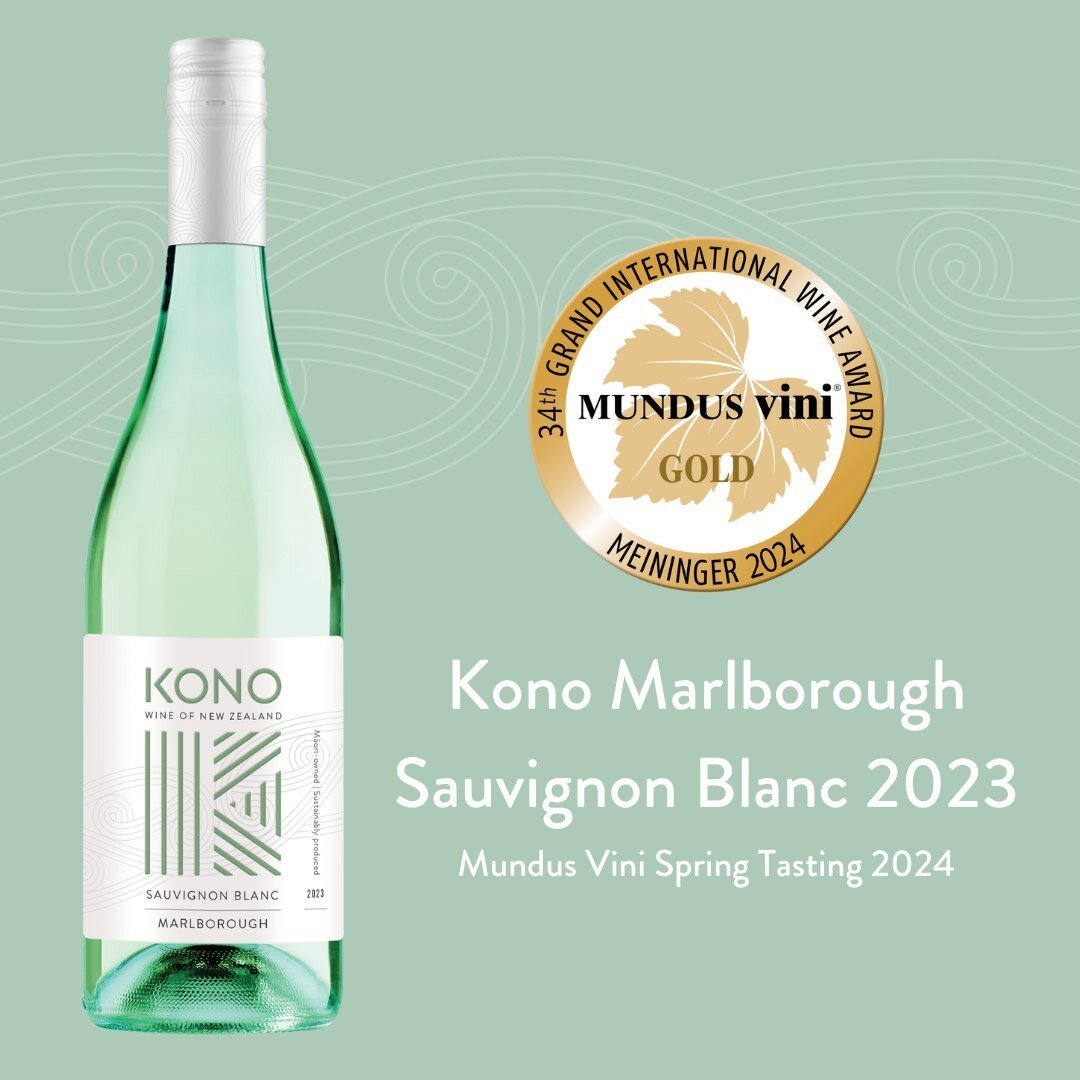 Guess who just brought home the gold medal at Mundus Vini Spring Tasting 2024? That's right, our very own Kono Sauvignon Blanc! 

Join us in celebrating this prestigious achievement and treat yourself to a glass of award-winning wine today. Cheers to