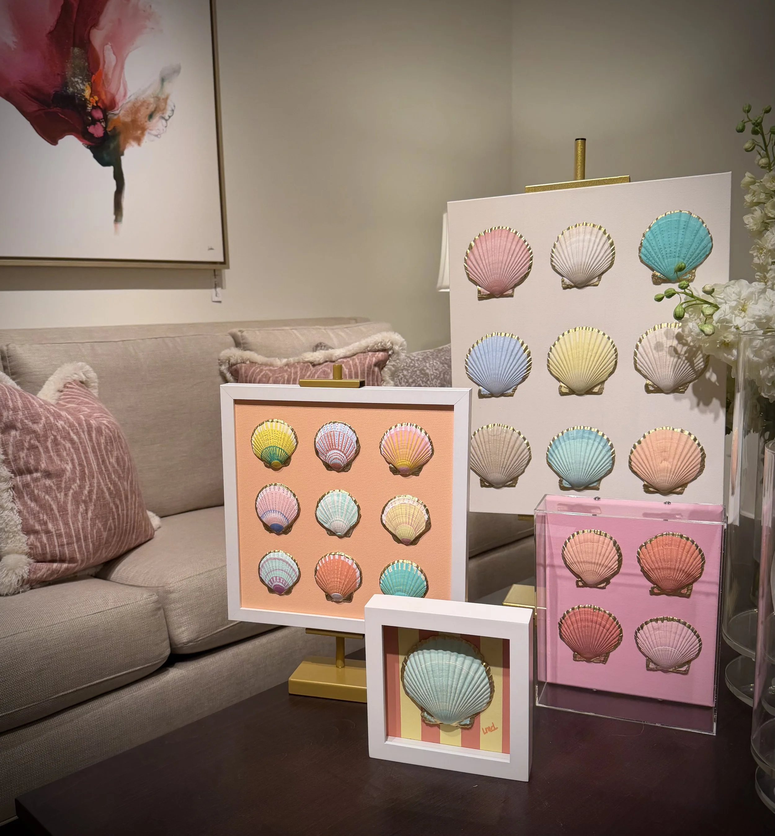 FLAMINGO COAST COLLECTION

Inspired by the colorful architecture, sun-washed doors, and turquoise waters of Key West, the Flamingo Coast Collection celebrates the vibrant spirit of island life. Through shell studies and coastal works, coral, seafoam,