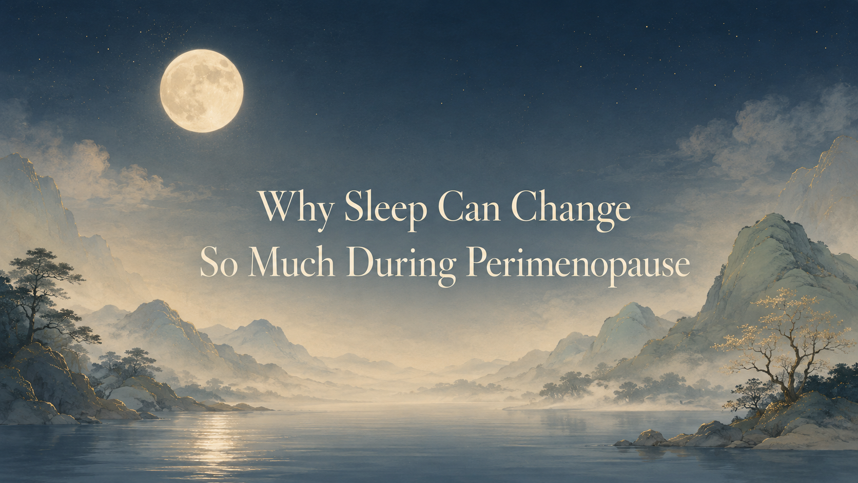 Why Sleep Can Change So Much During Perimenopause