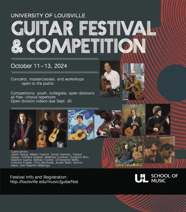 Concert Poster University of Louisville Gutiar Festival & Competition 2024