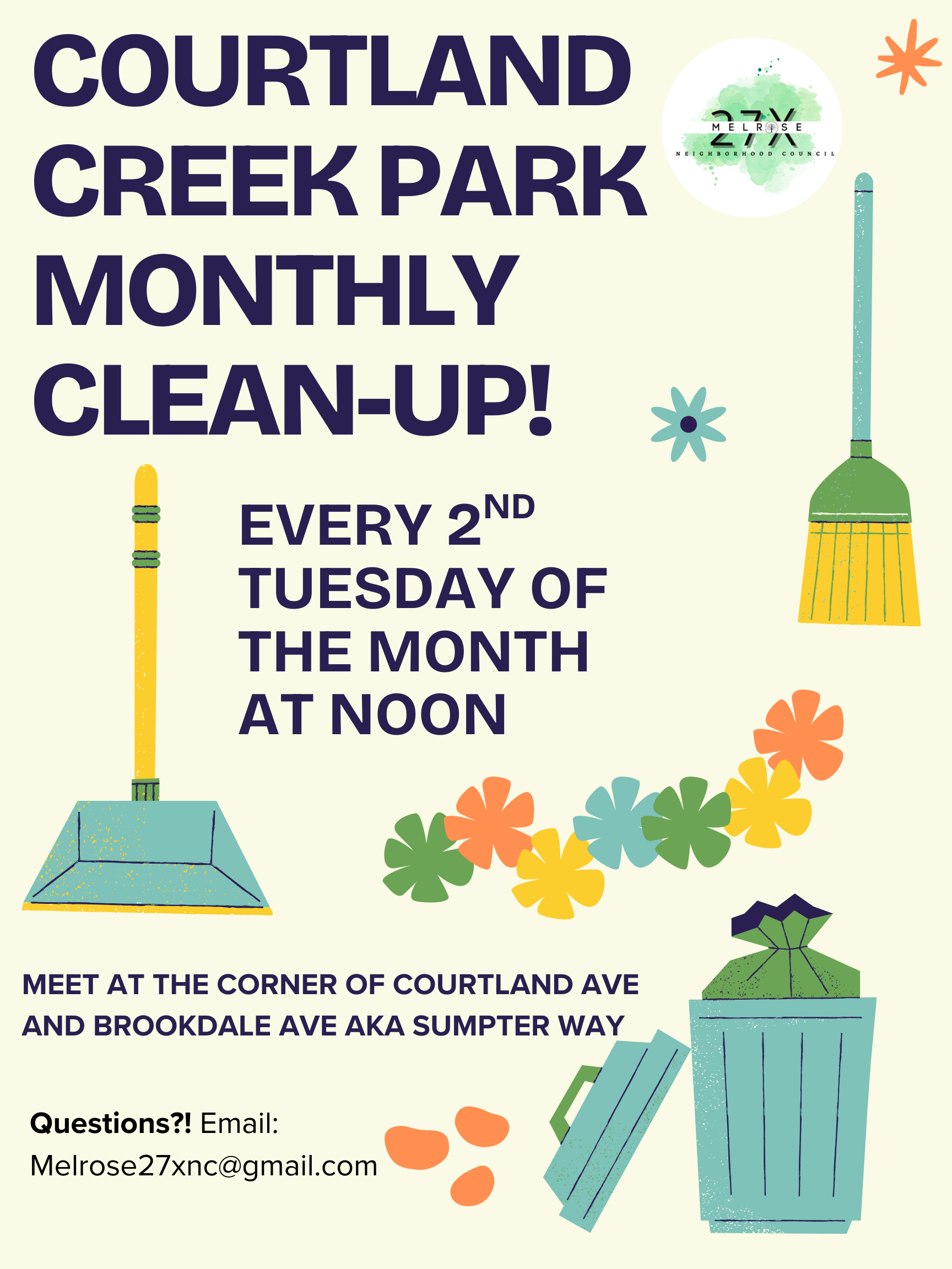 New: Courtland Creek Park Community Clean-Up 🧹