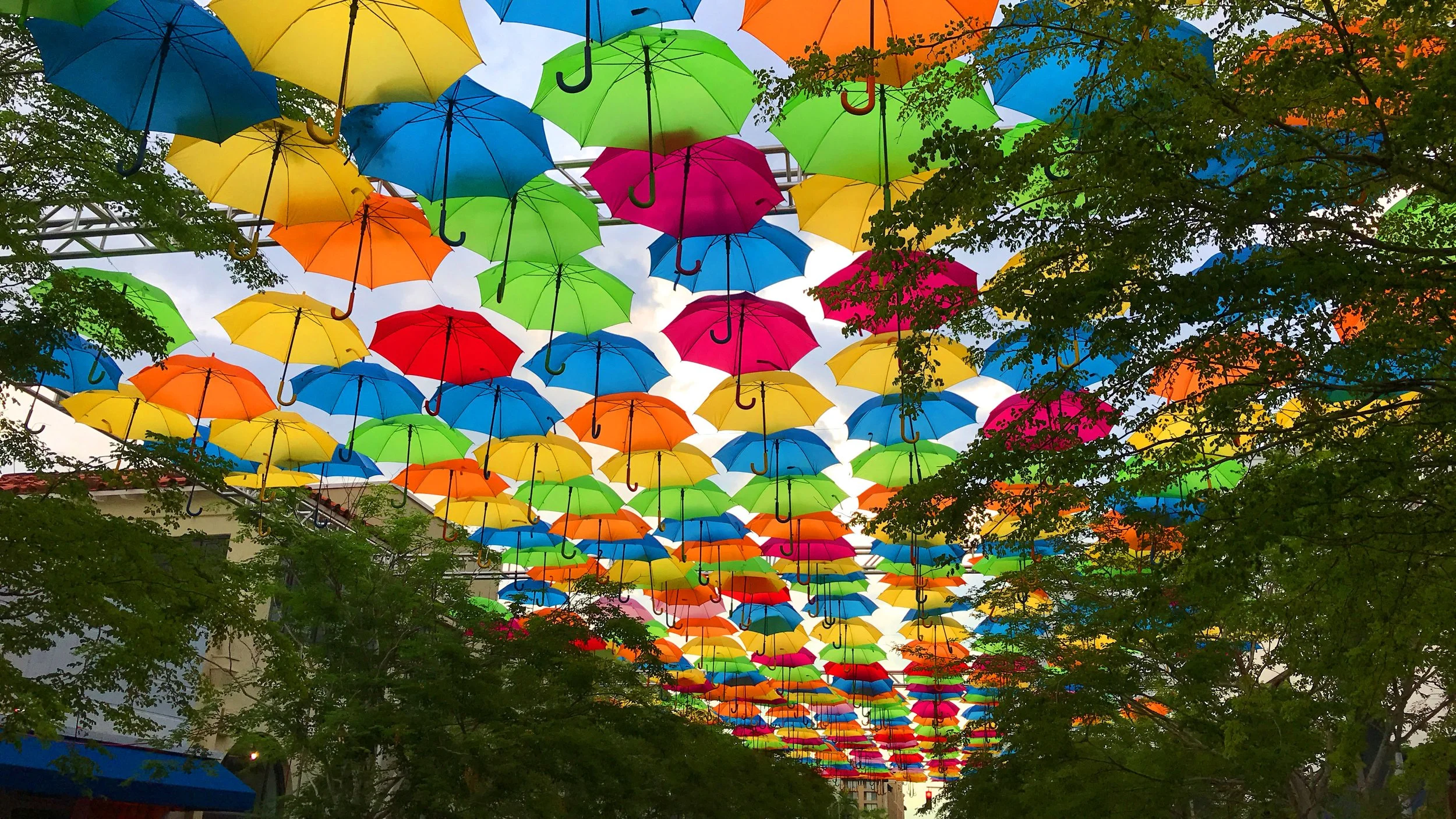 Umbrella Sky Art Installation arrives to Downtown Coral Gables this July