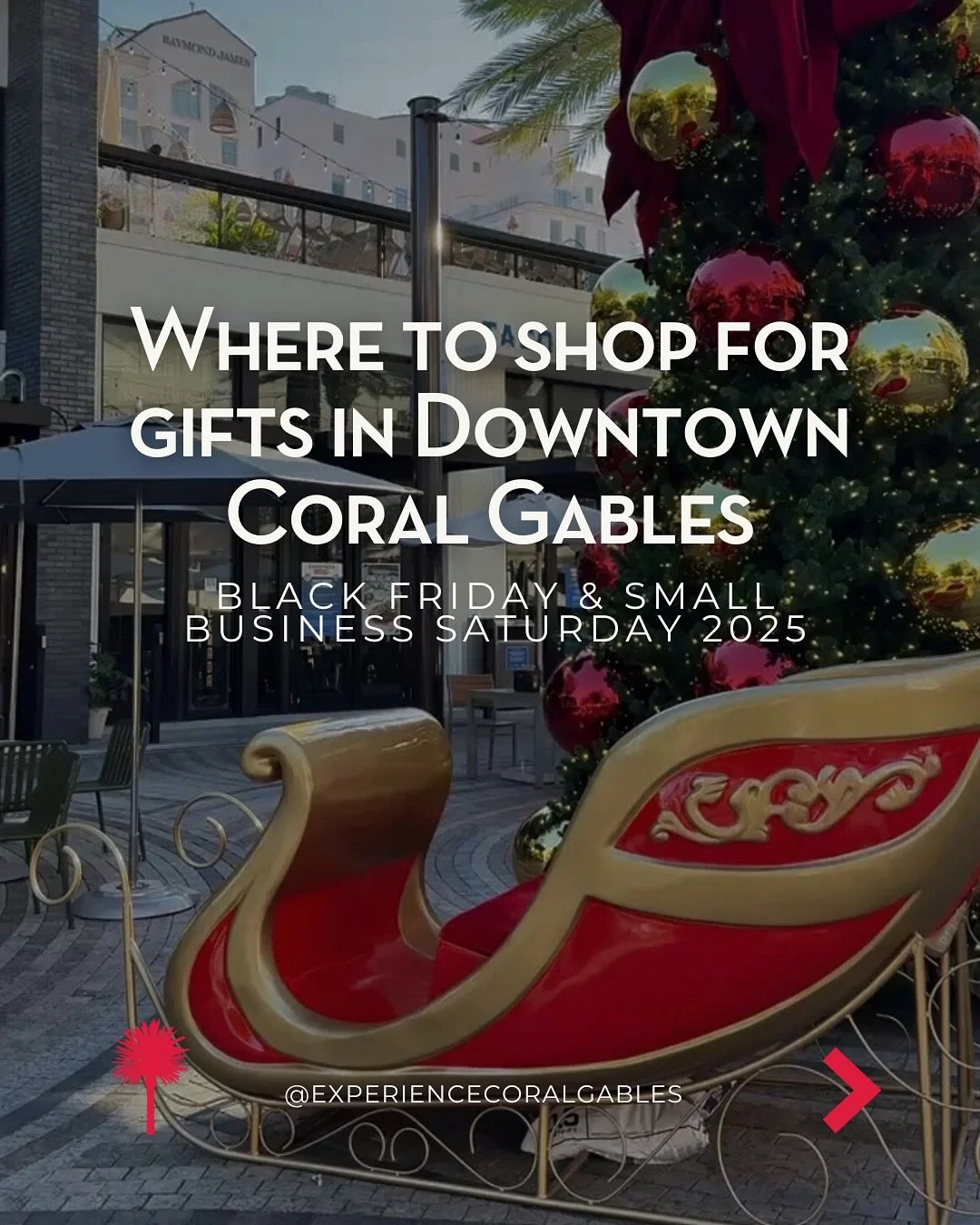 🎄🛍️ Your holiday gift list? Covered. Forget the big-box stores and the endless Amazon scrolling &mdash; the real magic is right here in Downtown Coral Gables. Our streets are filled with almost 20 incredible local shops, each one offering something