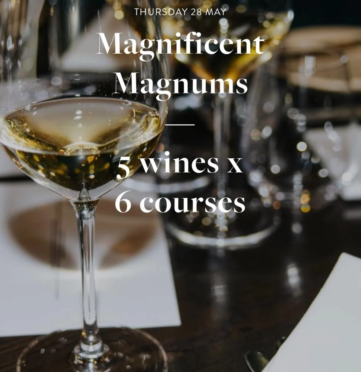 Central Fire Station Magnificent Magnums Dinner! 
Details below: 
There are two weeks left until we will be pouring five MAGNIFICENT MAGNUMS and pairing them with six DELICIOUS DISHES. Call to reserve your spot or book through Central Fire Station we