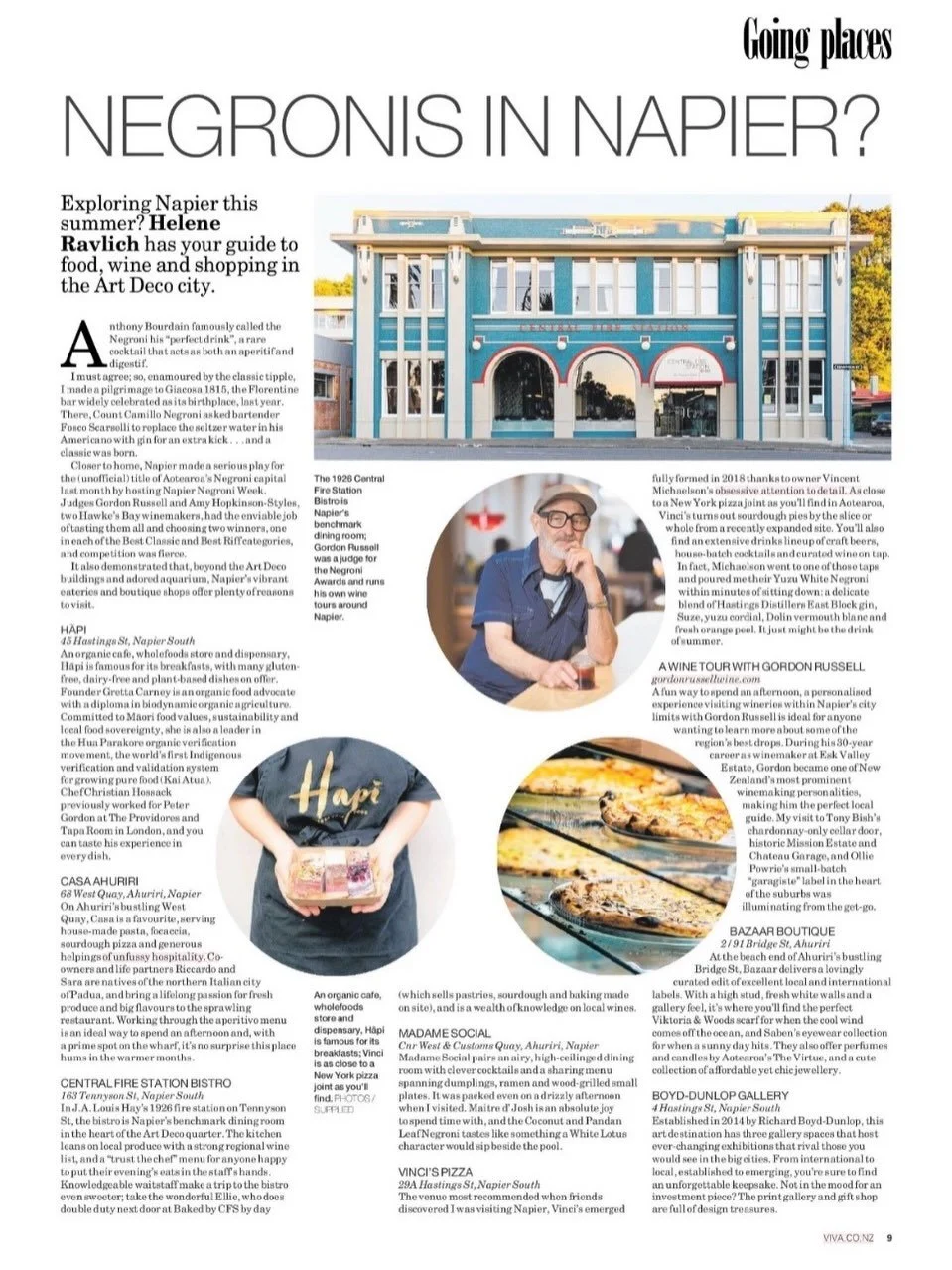 Excited to feature in the @nzhviva in this fabulous tour of Napier. We think you&rsquo;ll need more than a couple of days!