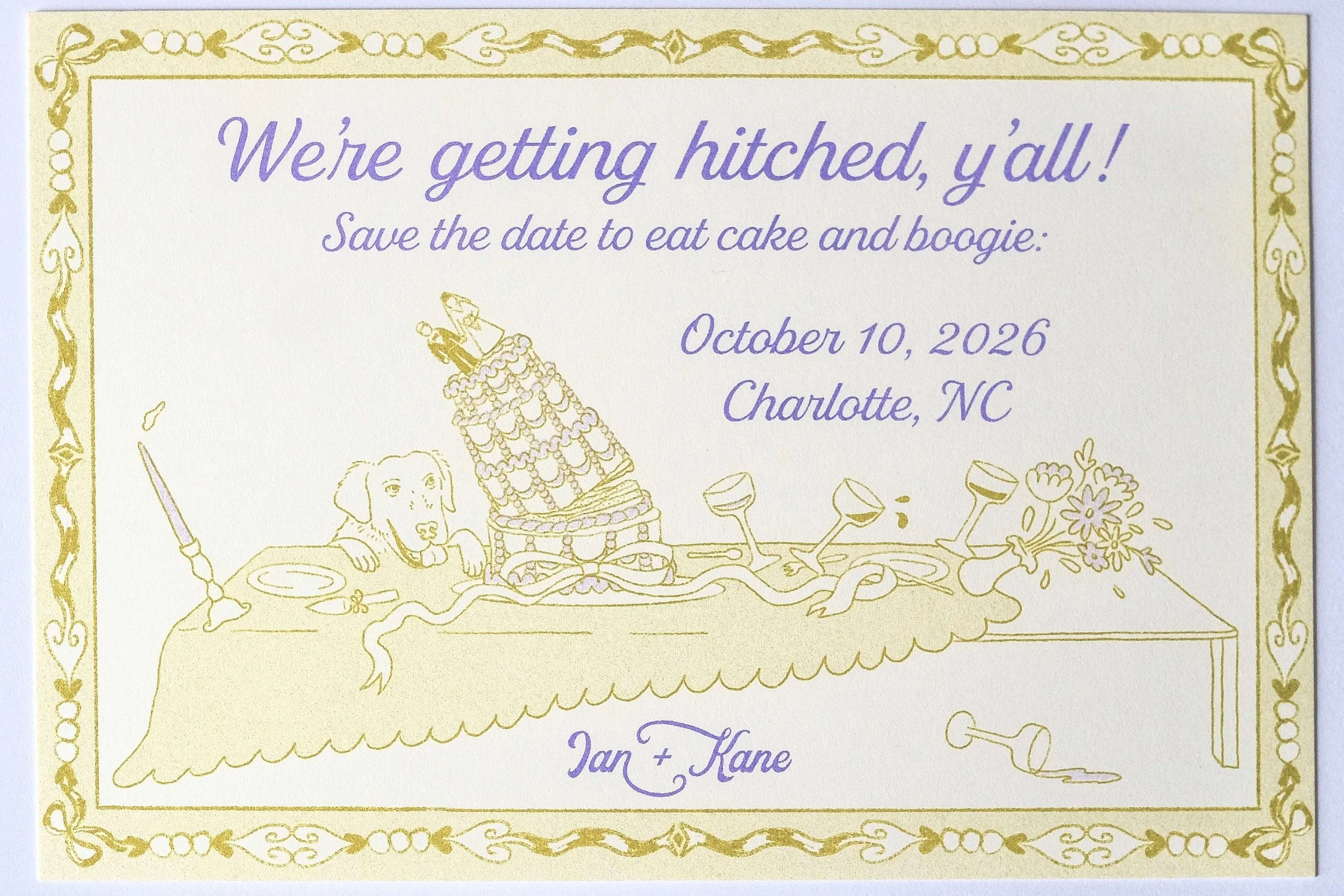 Save the Date illustration + design.
